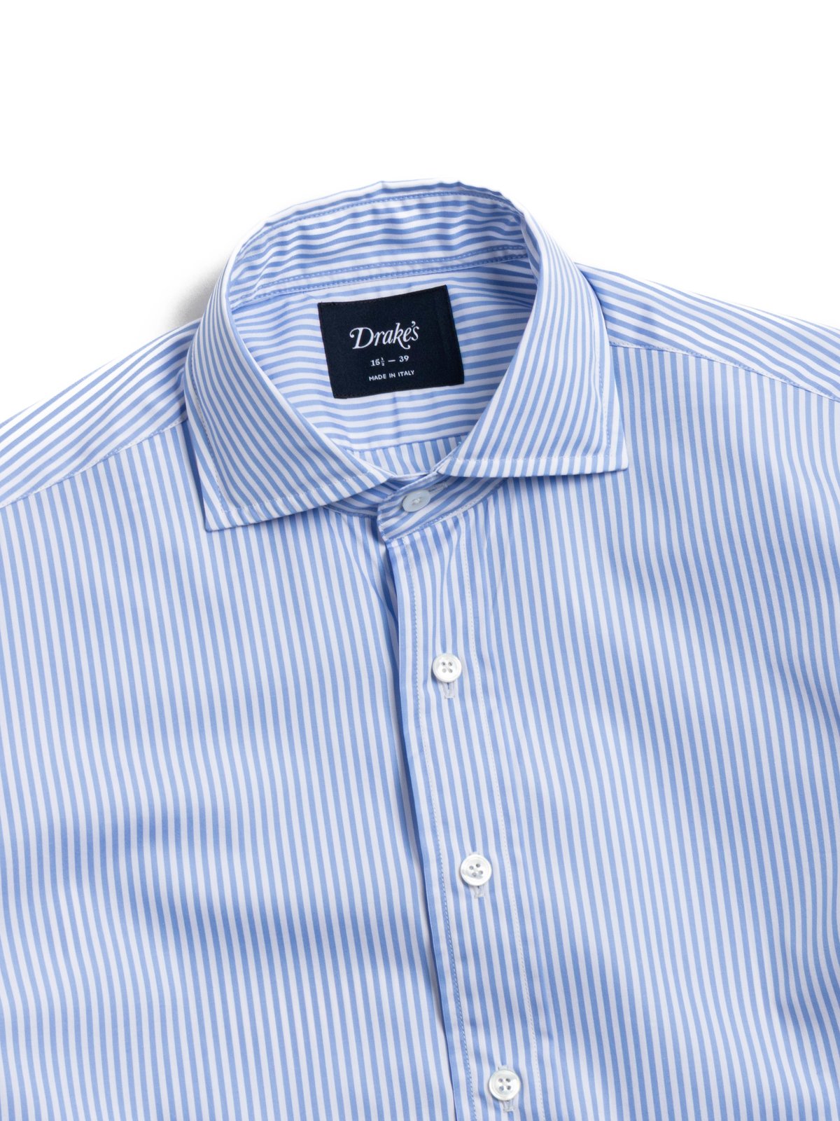 BENGAL STRIPE SPREAD COLLAR POPLIN SHIRT SKY BLUE - Image 2
