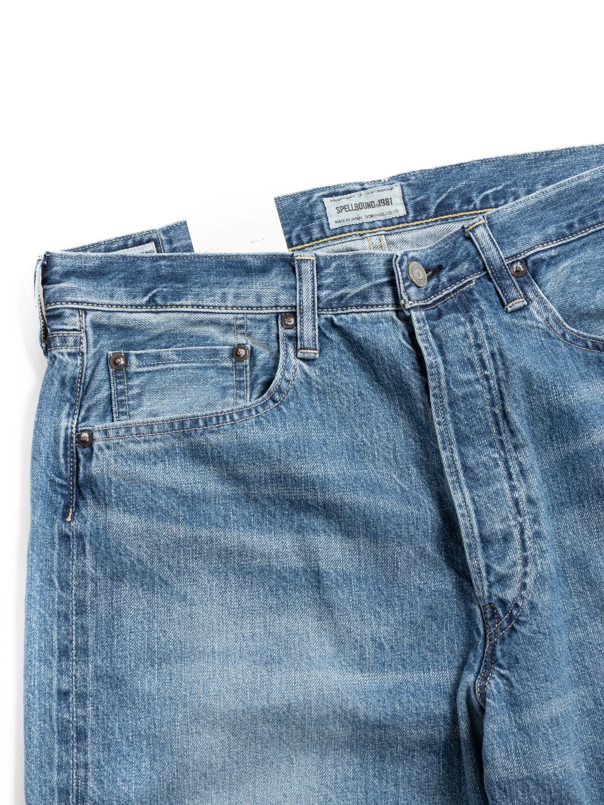 (10&ndash;701C&ndash;U) SELVEDGE REGULAR STRAIGHT JEAN USED - Image 1