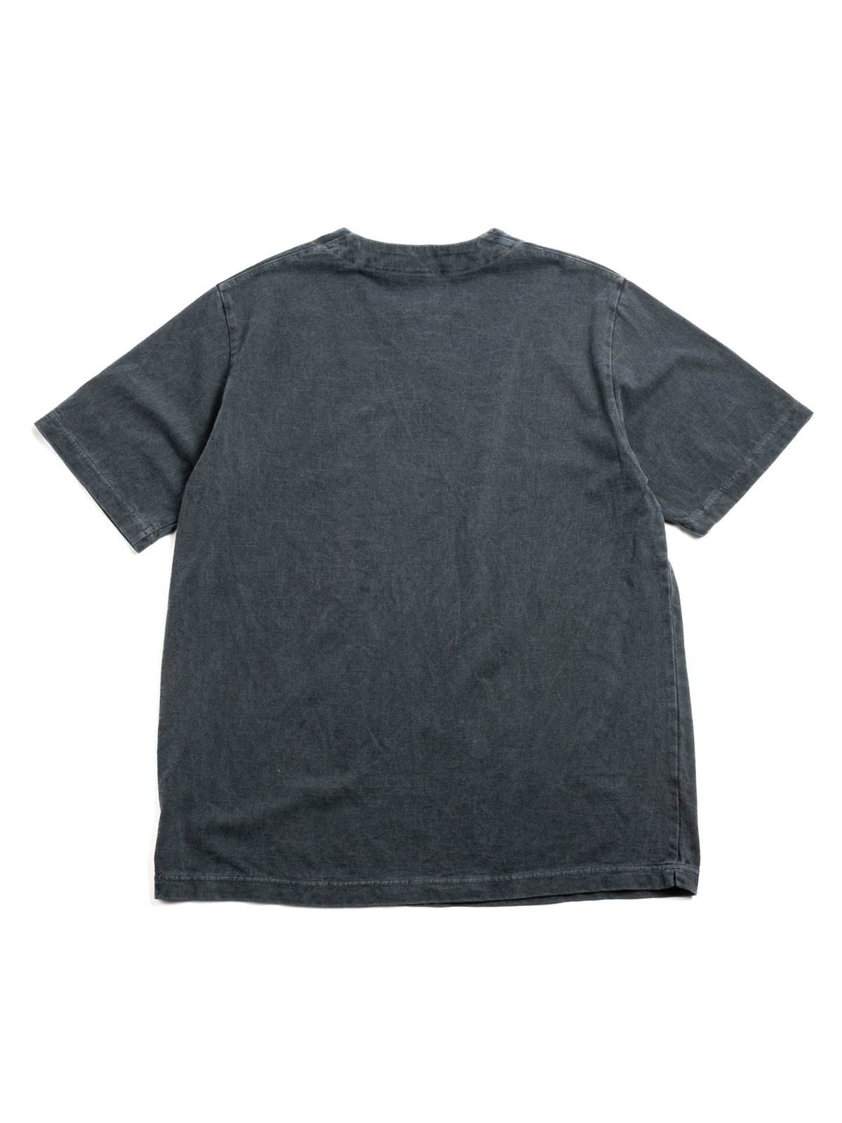 HENLEY–NECK S/S T–SHIRT P.D FADE BLUE GRAY - Image 4