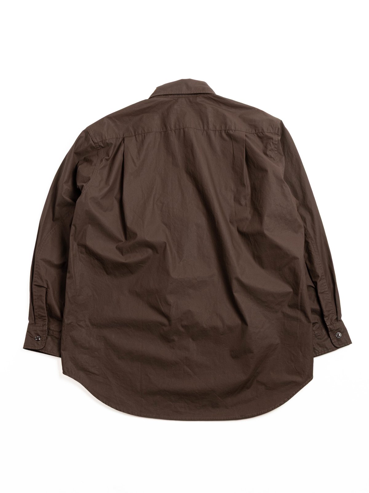 BINOCULAR SHIRT / Dk.BROWN COTTON LT.WEIGHT COATED CLOTH - Image 5