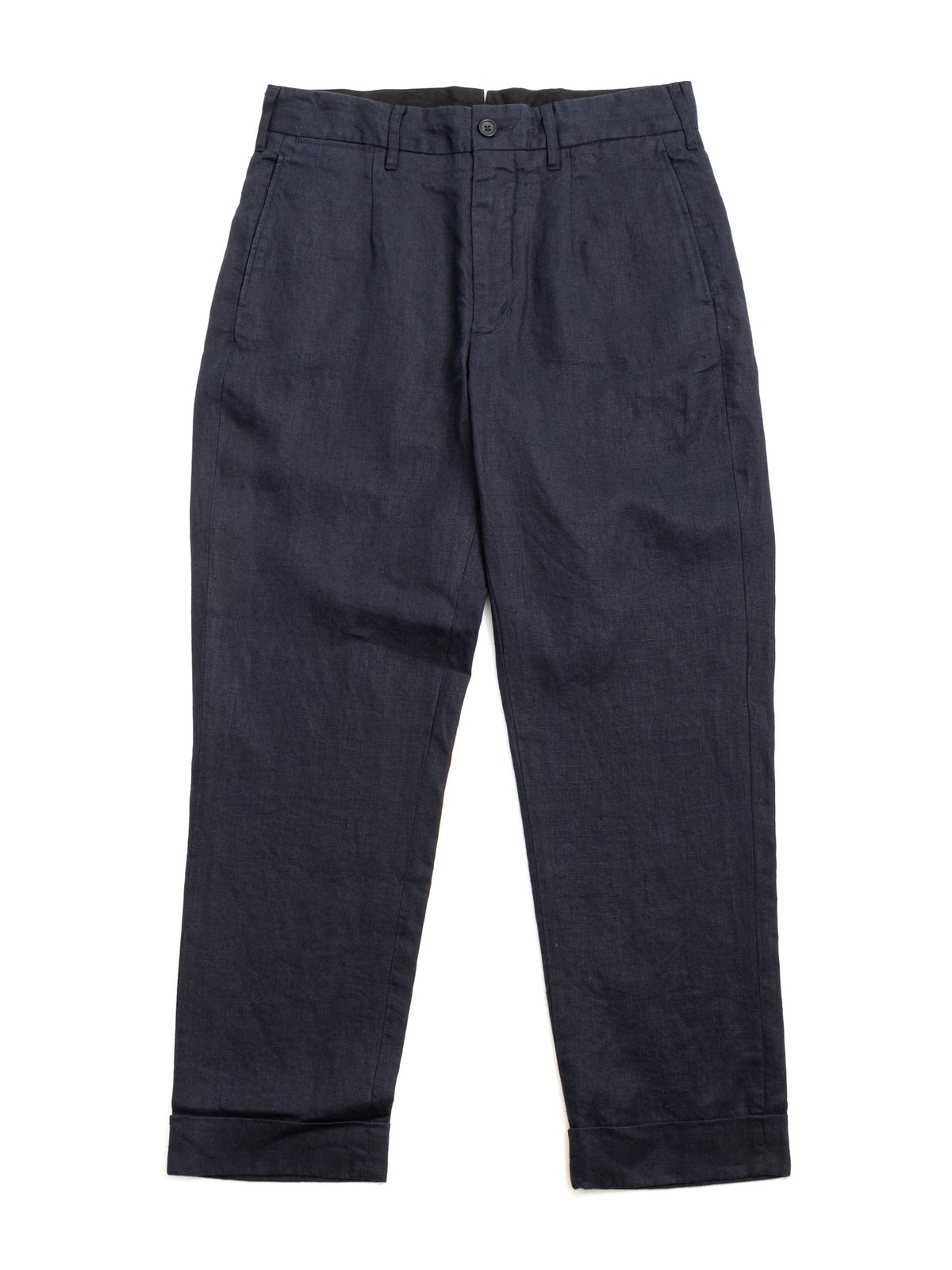 ANDOVER PANT NAVY LINEN TWILL - Image 1