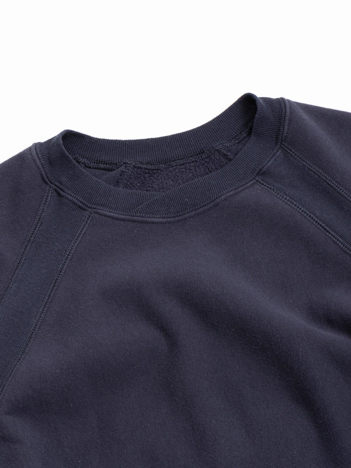 RAGLAN CREW NAVY COTTON HEAVY FLEECE - Image 2
