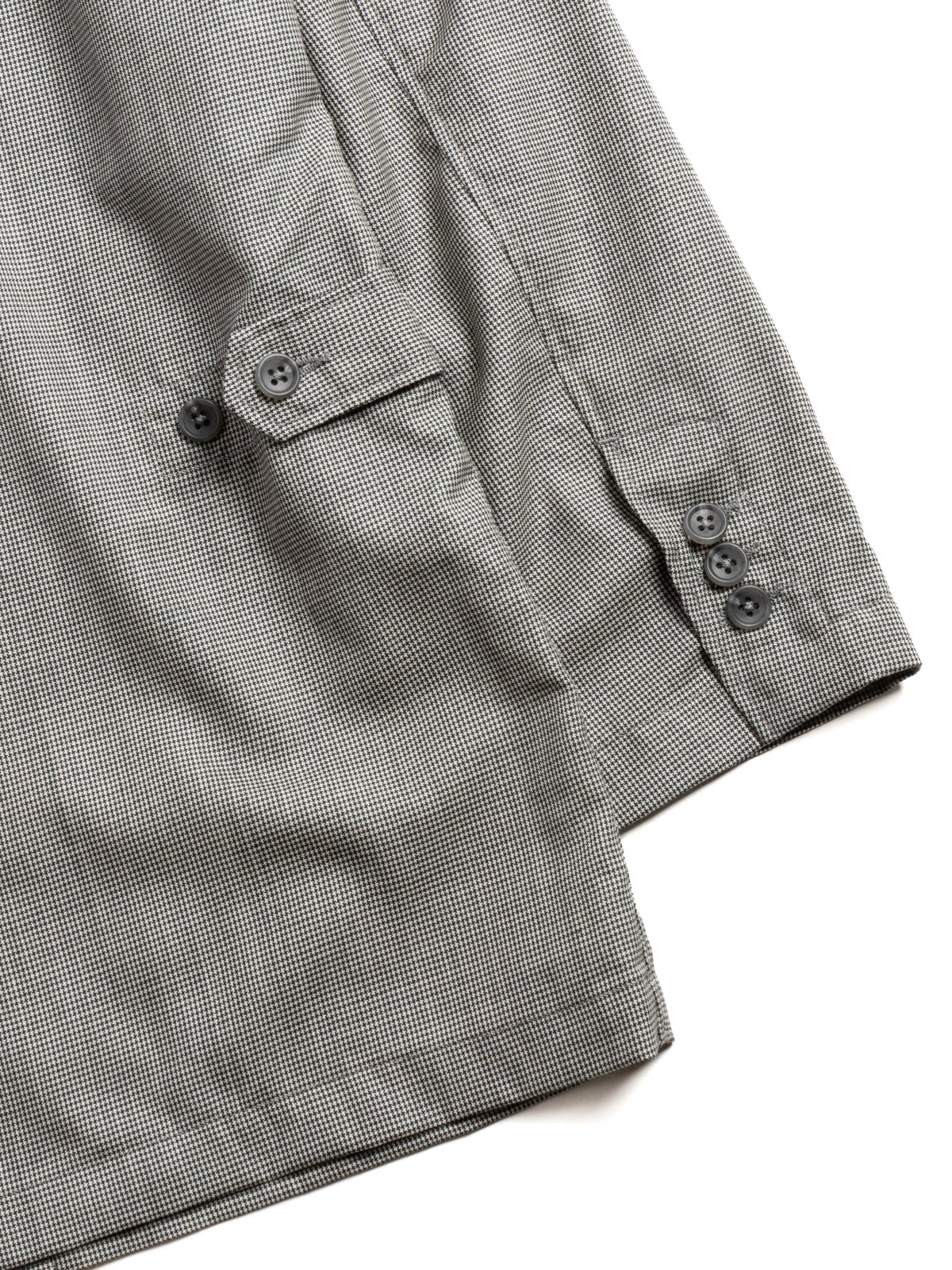 LOITER JACKET GREY MICRO HOUNDSTOOTH TROPICAL WOOL - Image 4