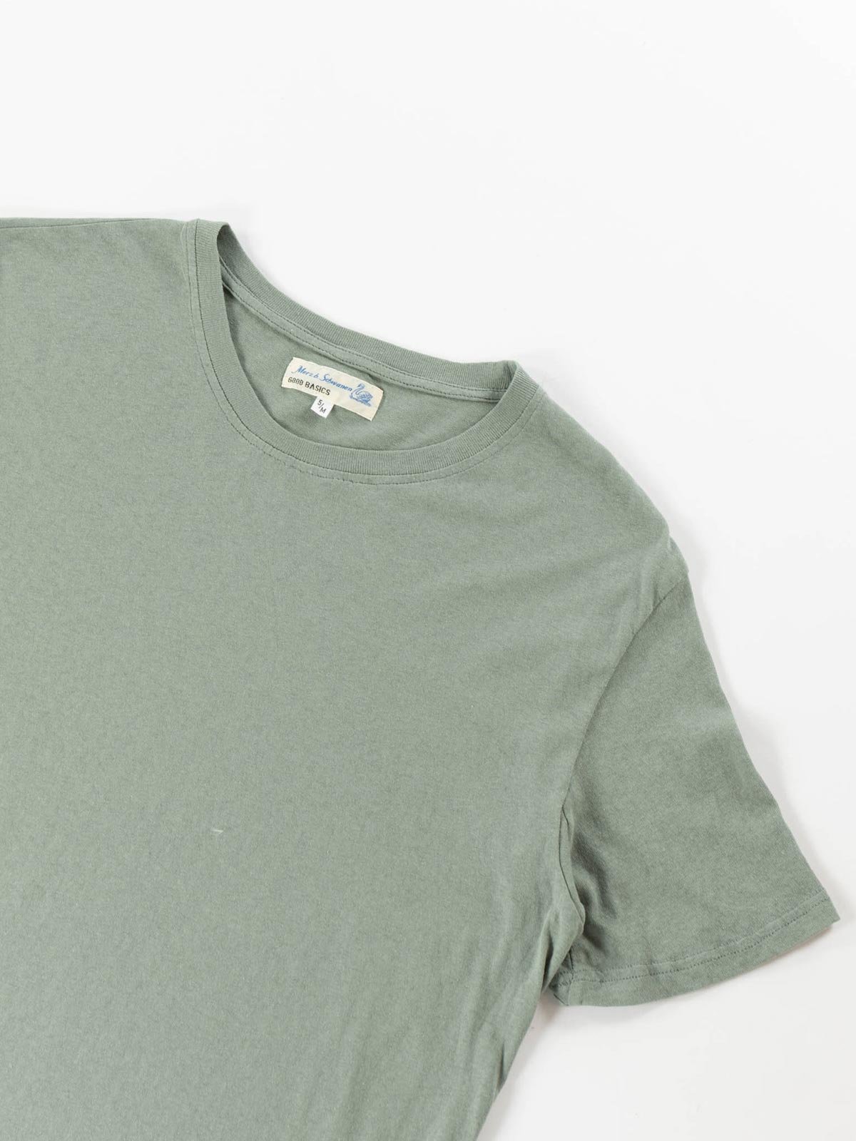 GOOD BASICS VINTAGE JERSEY T–SHIRT LIGHT ARMY - Image 2
