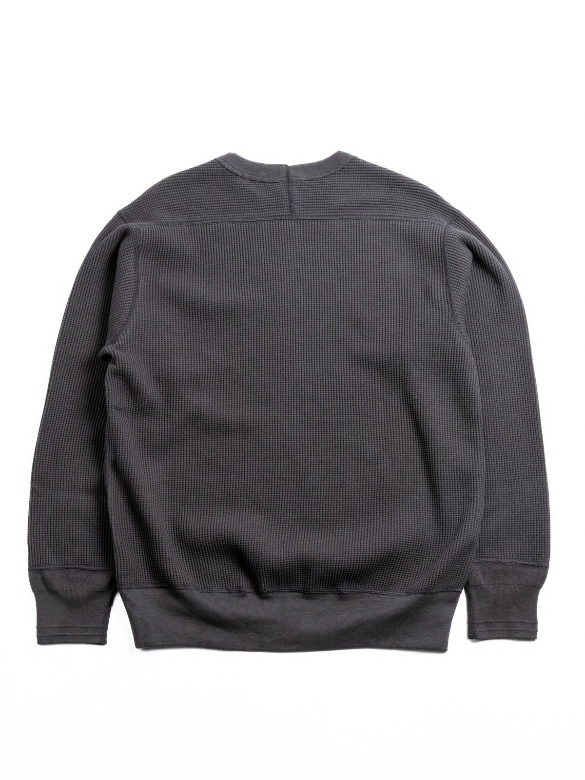 BIG WAFFLE CREW TOP CHARCOAL - Image 4