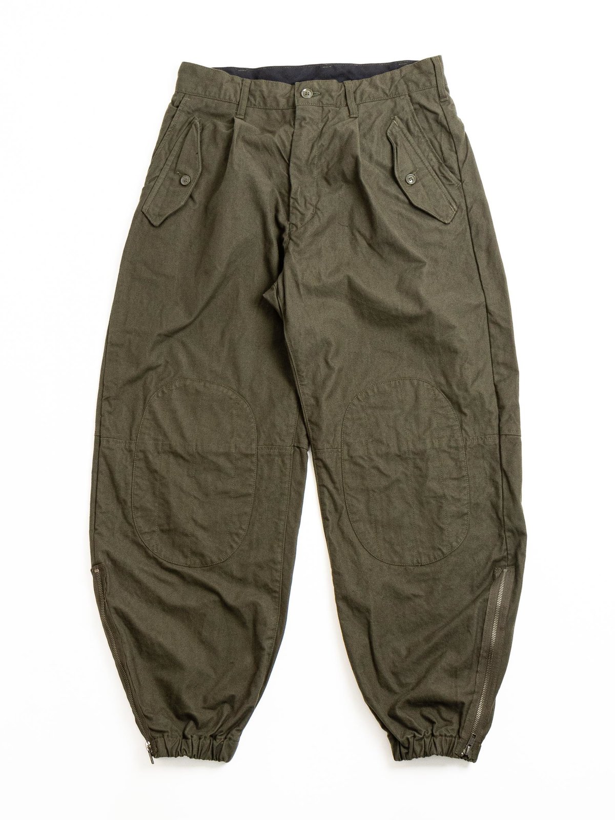 IAC PANT OLIVE COTTON BRUSHED HB - Image 1