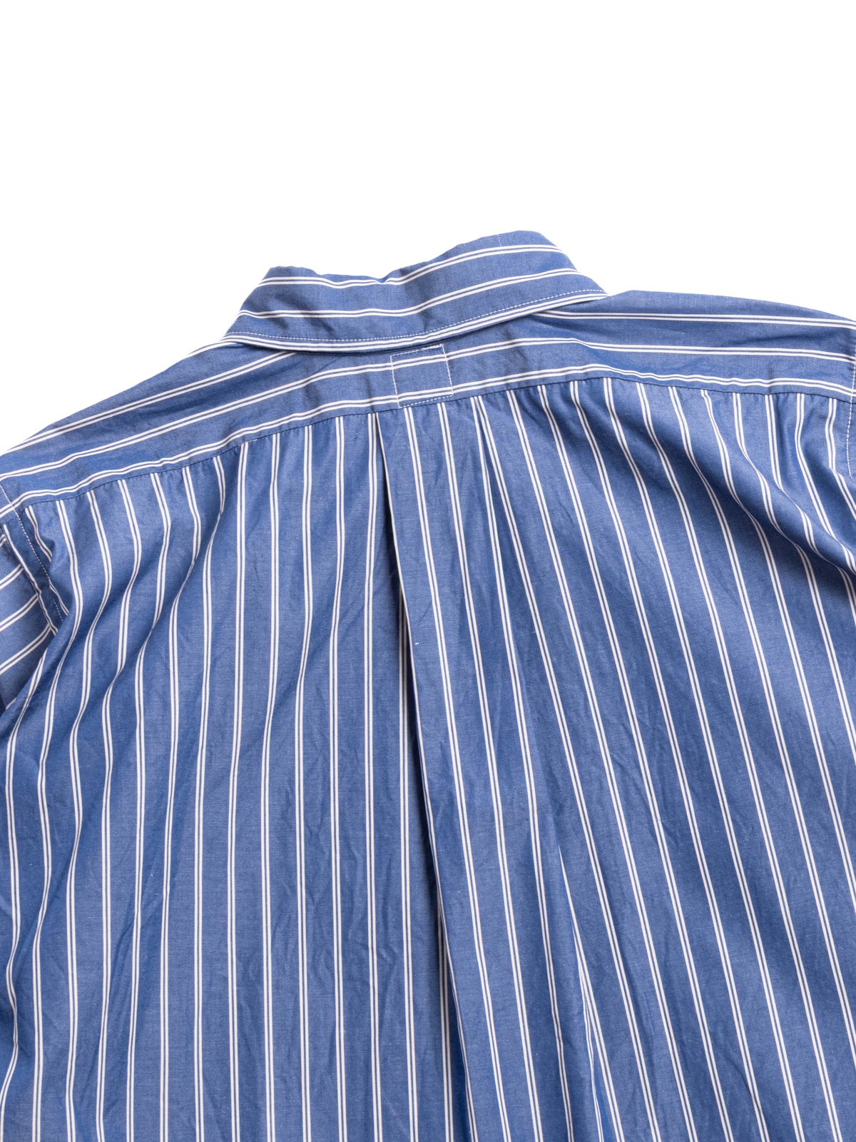 (CS005)  W.C.W SHIRT PULLOVER SHIRT BLUE X WHITE - Image 4