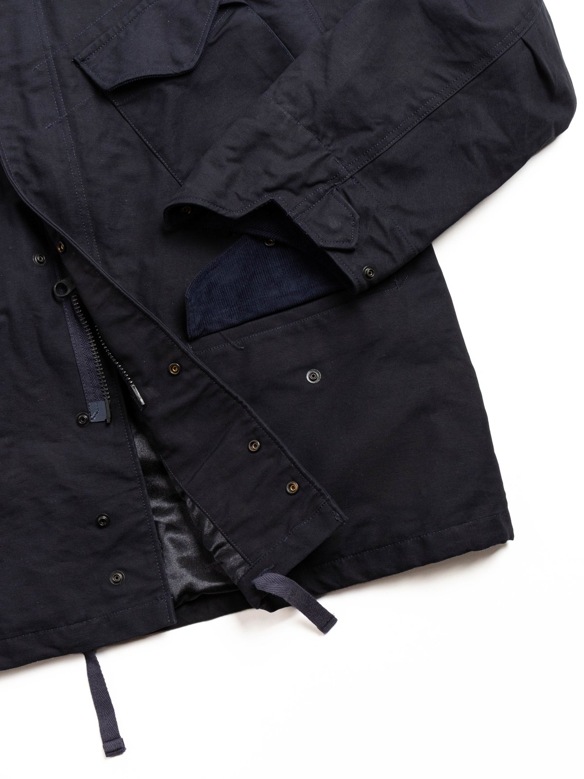 M65 FIELD JACKET / NAVY COTTON DOUBLE CLOTH - Image 3