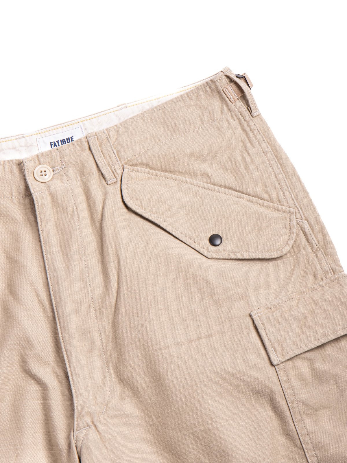(FP029) M–51 SHORTS / BEIGE w/ Bio–wash - Image 2