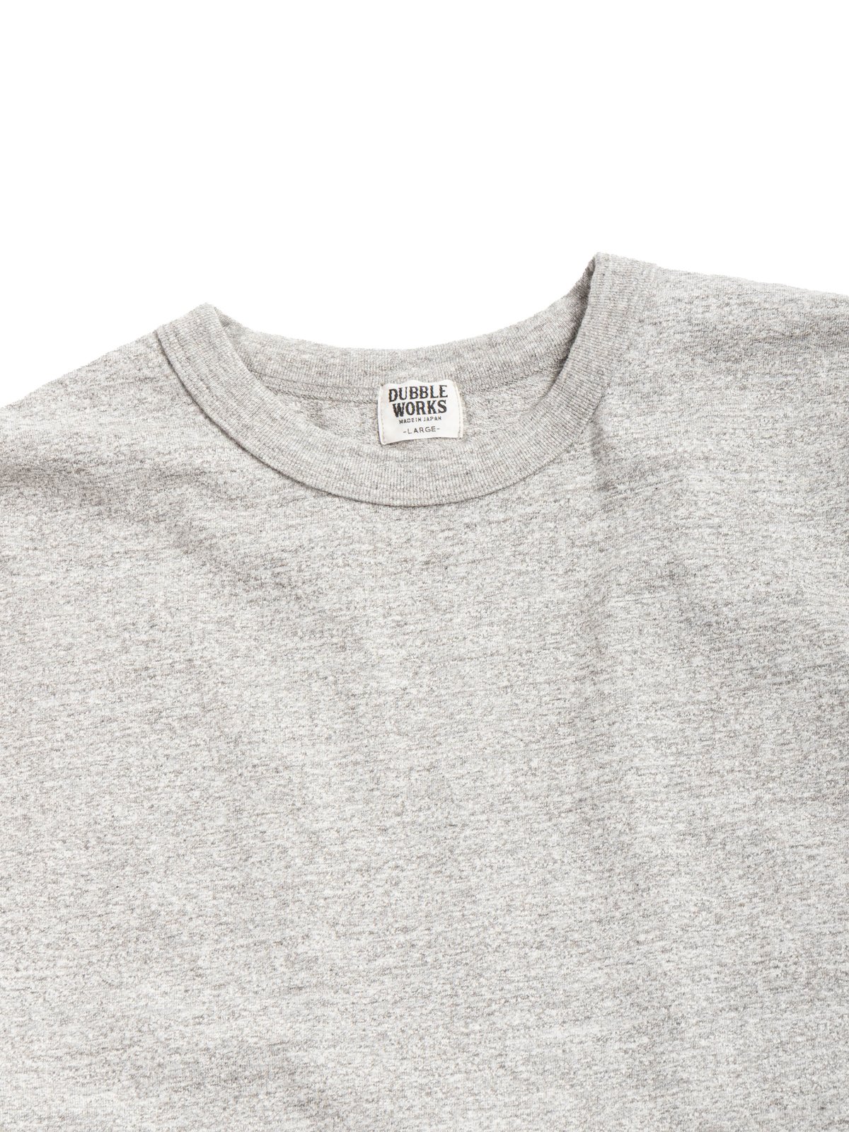 (LOT 35001) 7.7oz FALLEN COTTON MID WEIGHT S/S TEE / HEATHER GREY - Image 2