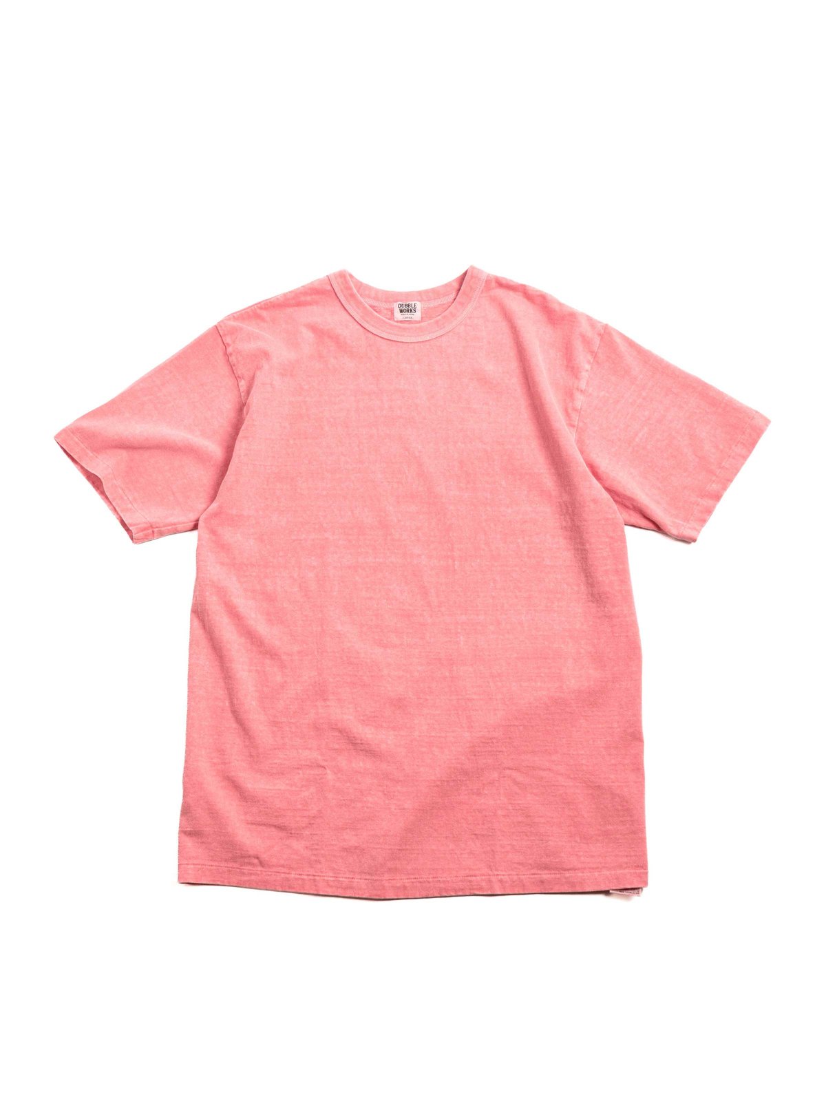 (LOT 35001PD) 7.7oz FALLEN COTTON MID WEIGHT S/S TEE / PD.PINK - Image 1