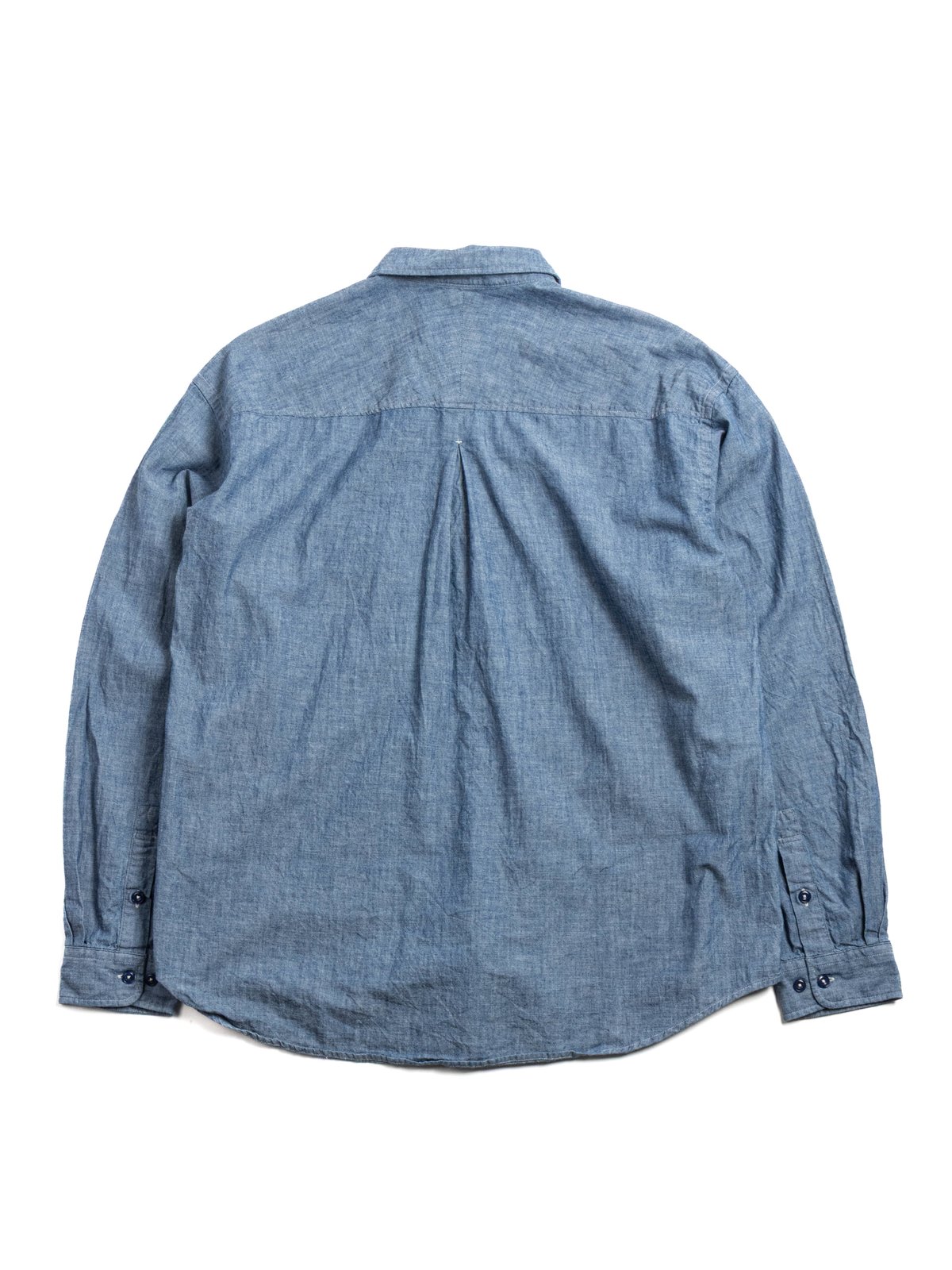 HORLISUN CLASSIC CHAMBRAY SHIRT NAVY - Image 4
