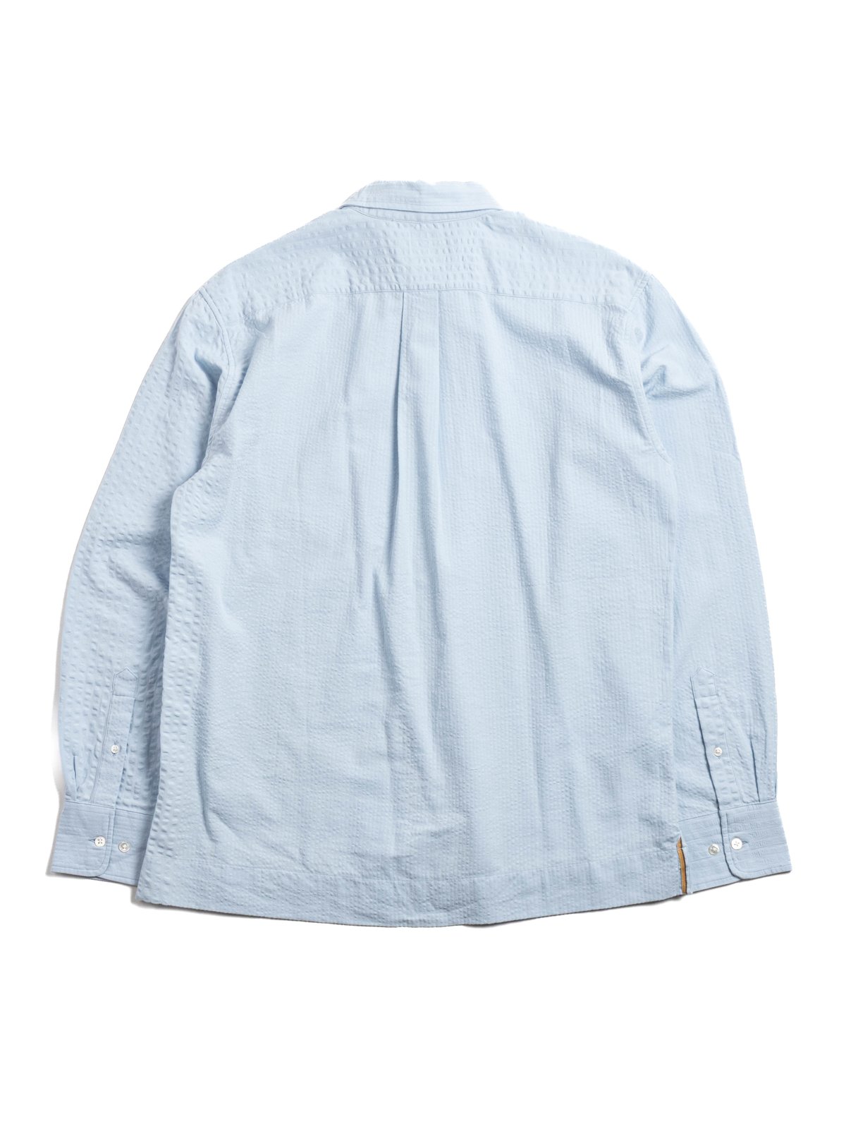 (OM45645.33) ENGINEERED SEERSUCKER WEAVE SHIRT BLUE - Image 6
