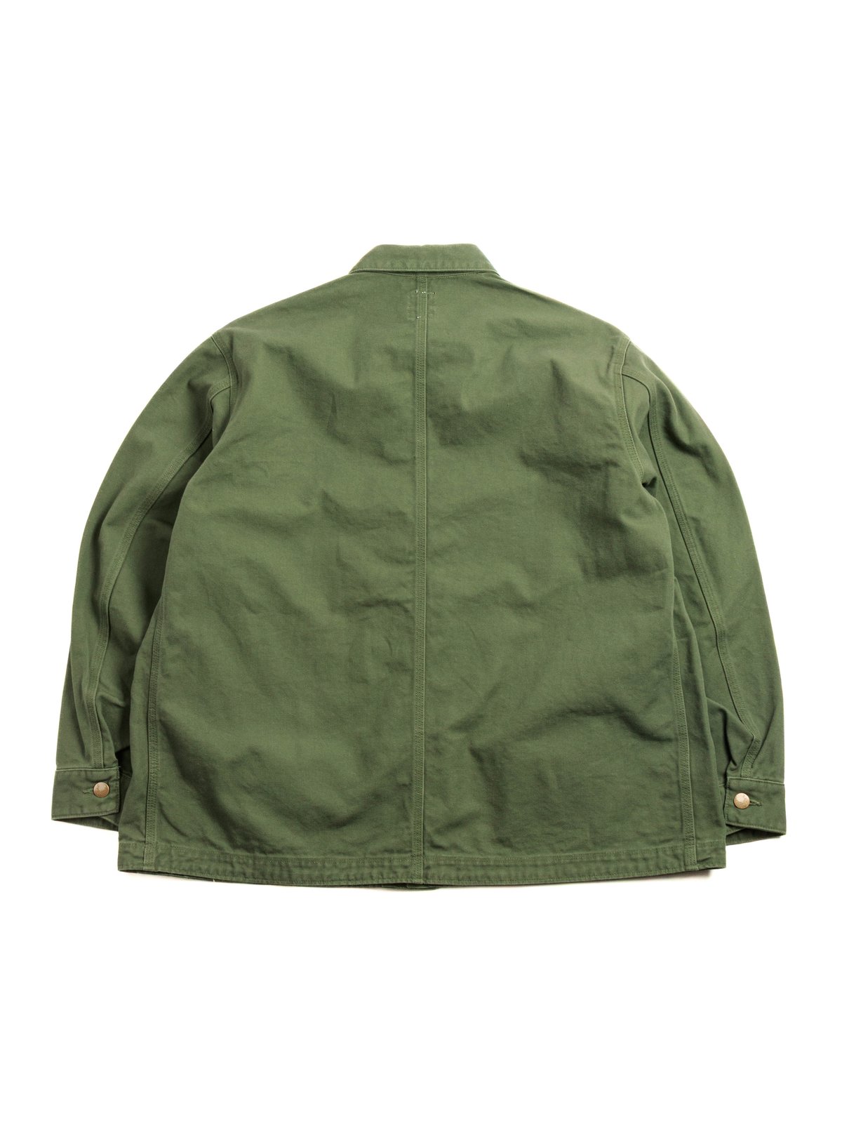 COVERALL 11.5oz COTTON CANVAS MOSS GREEN - Image 4