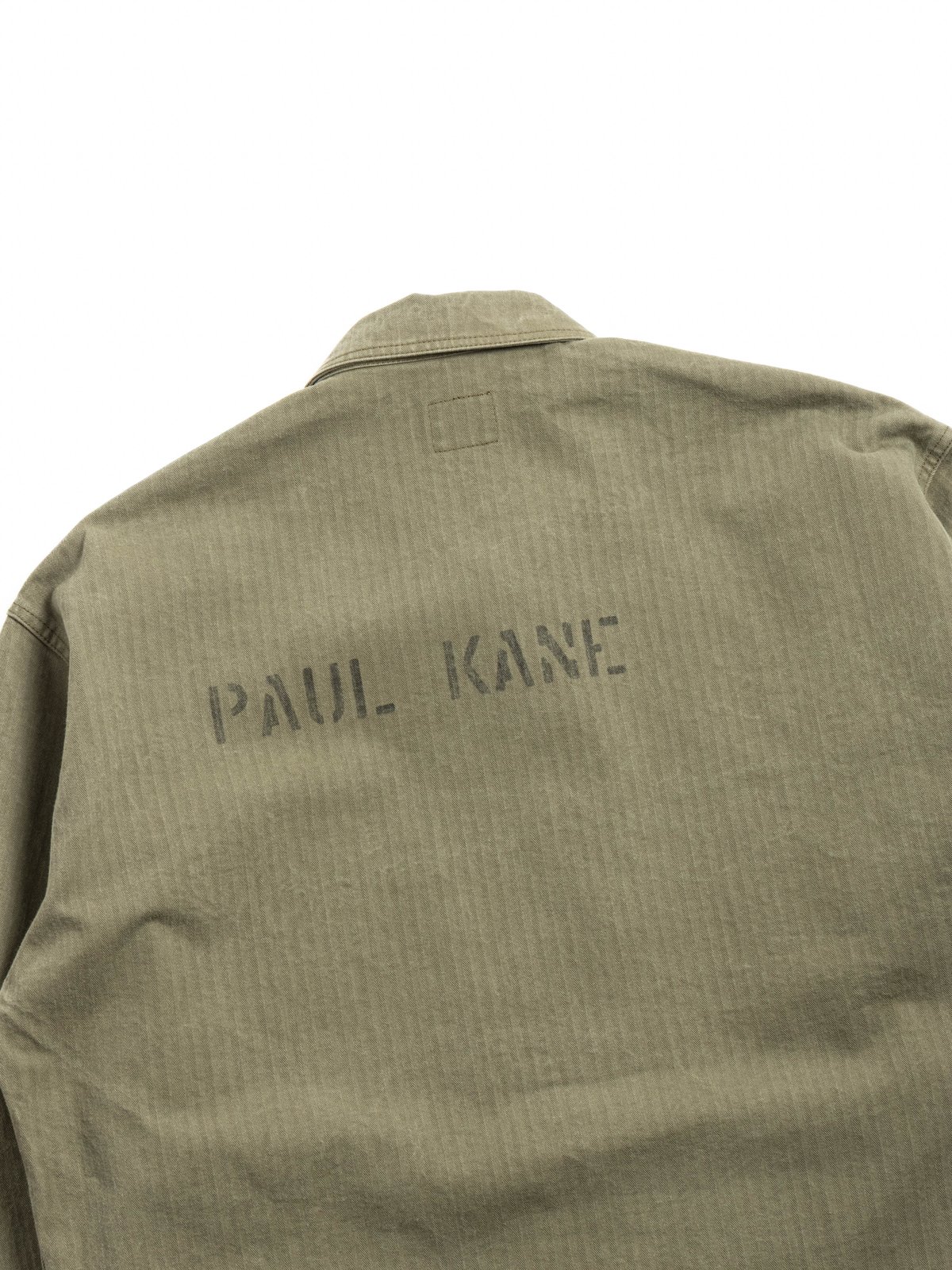 NEEDLES N&ndash;3 JACKET COTTON HERRINGBONE OLIVE - Image 4