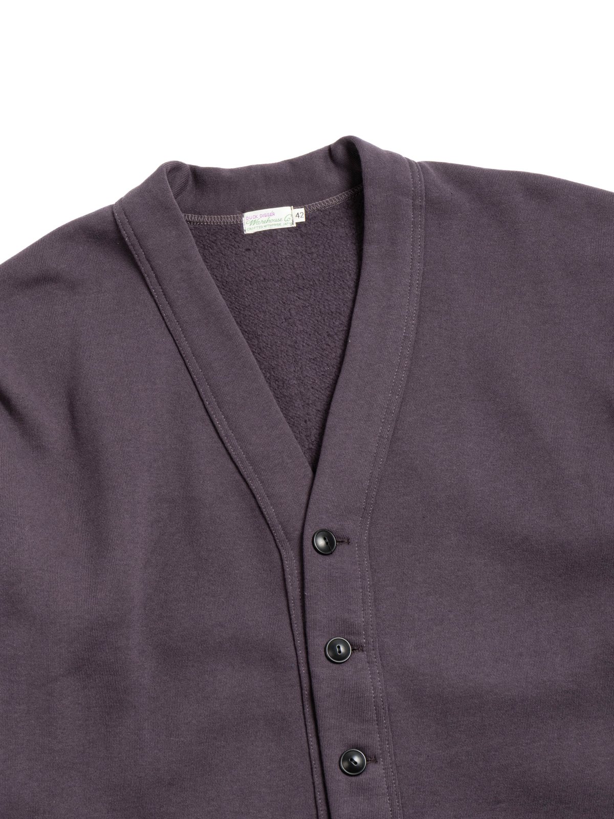 (LOT 498) 4&ndash;NEDDLE SWEAT CARDIGAN DK. NAVY - Image 2