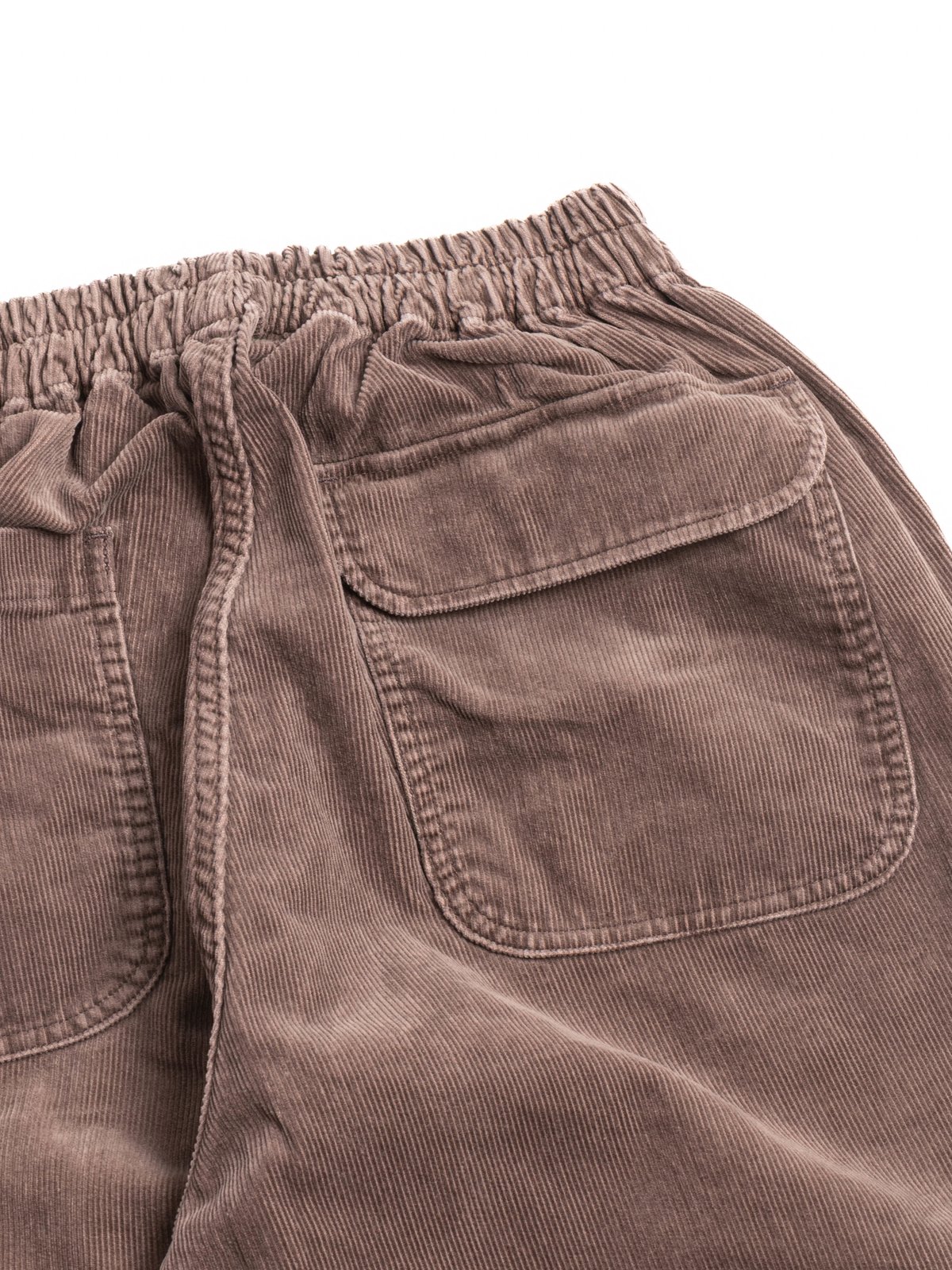 H.UNIT CORDUROY EASY PANTS (UW) BROWN - Image 4