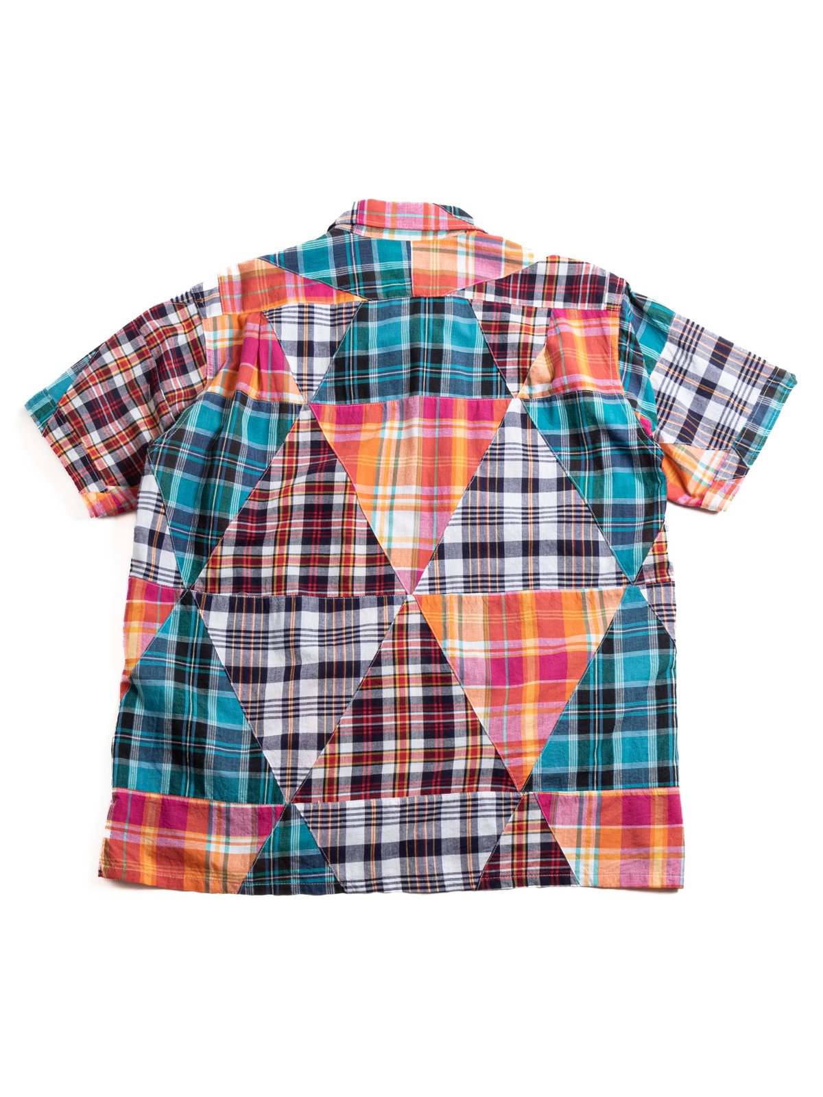 CAMP SHIRT MULTI COLOR TRIANGLE PATCHWORK - Image 4