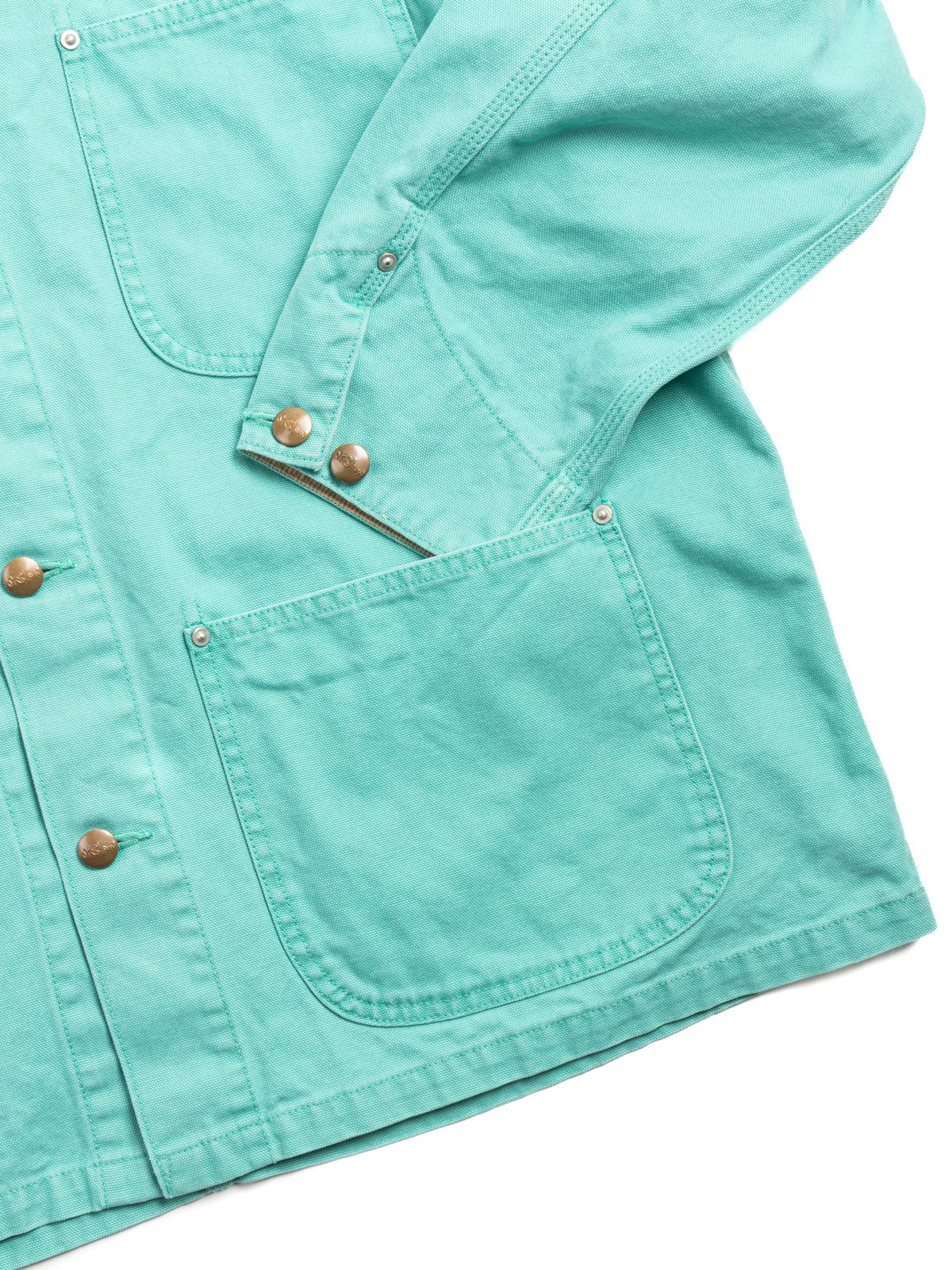 (6034) RELAX FIT OXFORD COVERALL TURQUOISE - Image 3