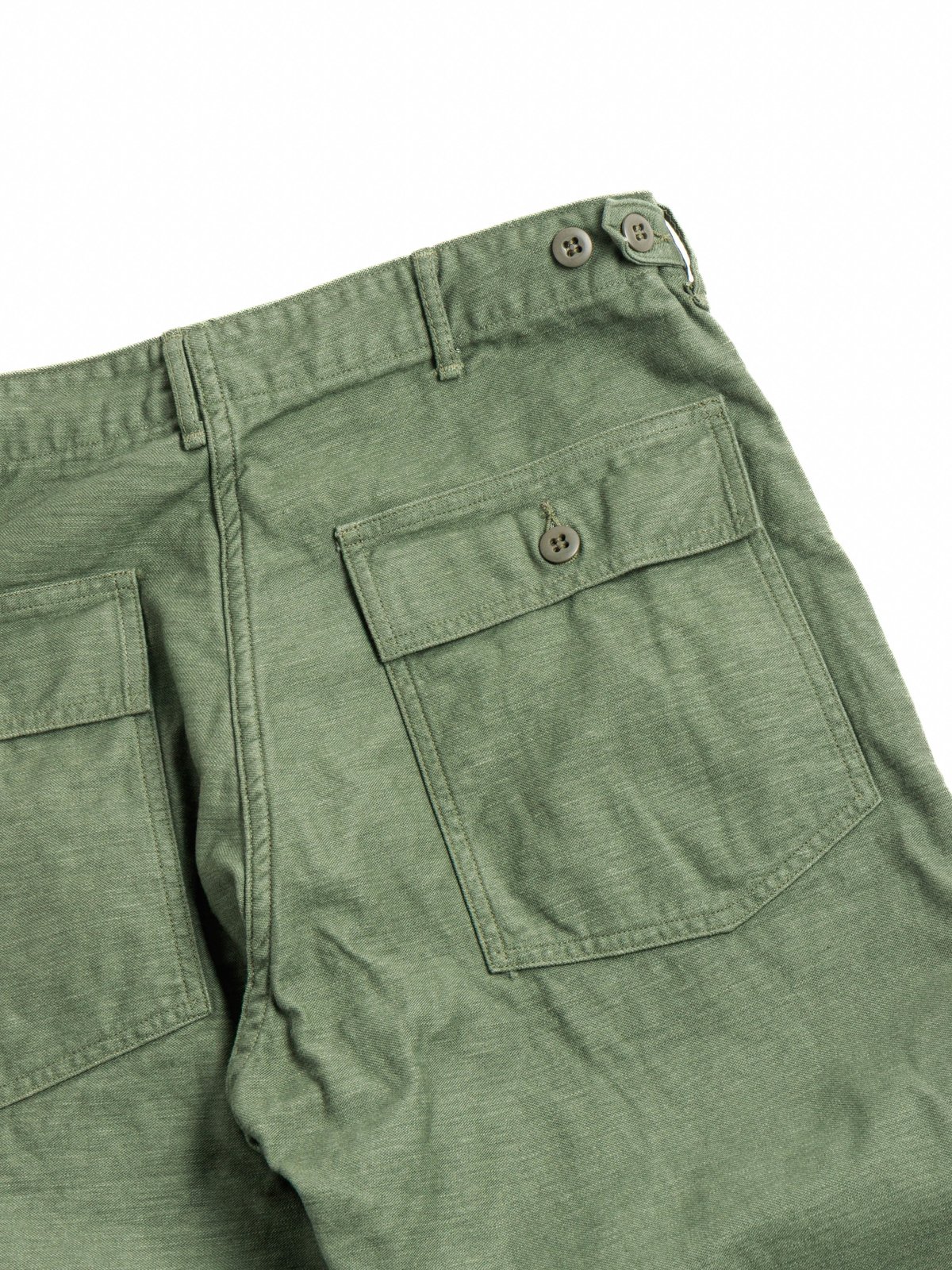 FATIGUE PANT (REGULAR FIT) REVERSE SATEEN GREEN - Image 5