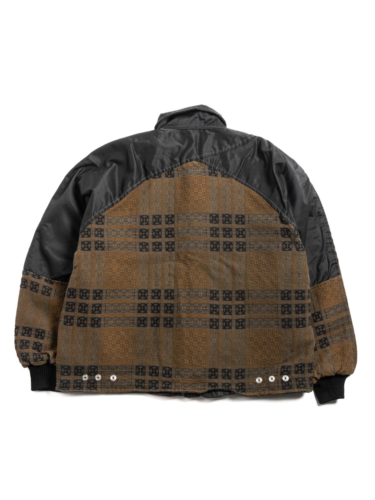 MALA REVERSIBLE JACKET FLIGHT NYLON & COTTON COVERLET SHALE - Image 5