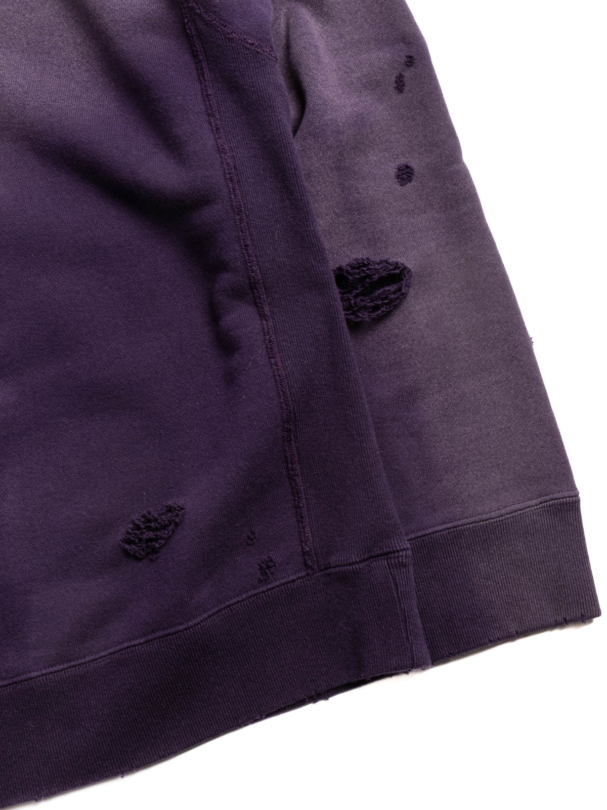NEEDLES DECONSTRUCTED SWEAT SHIRT PURPLE - Image 5