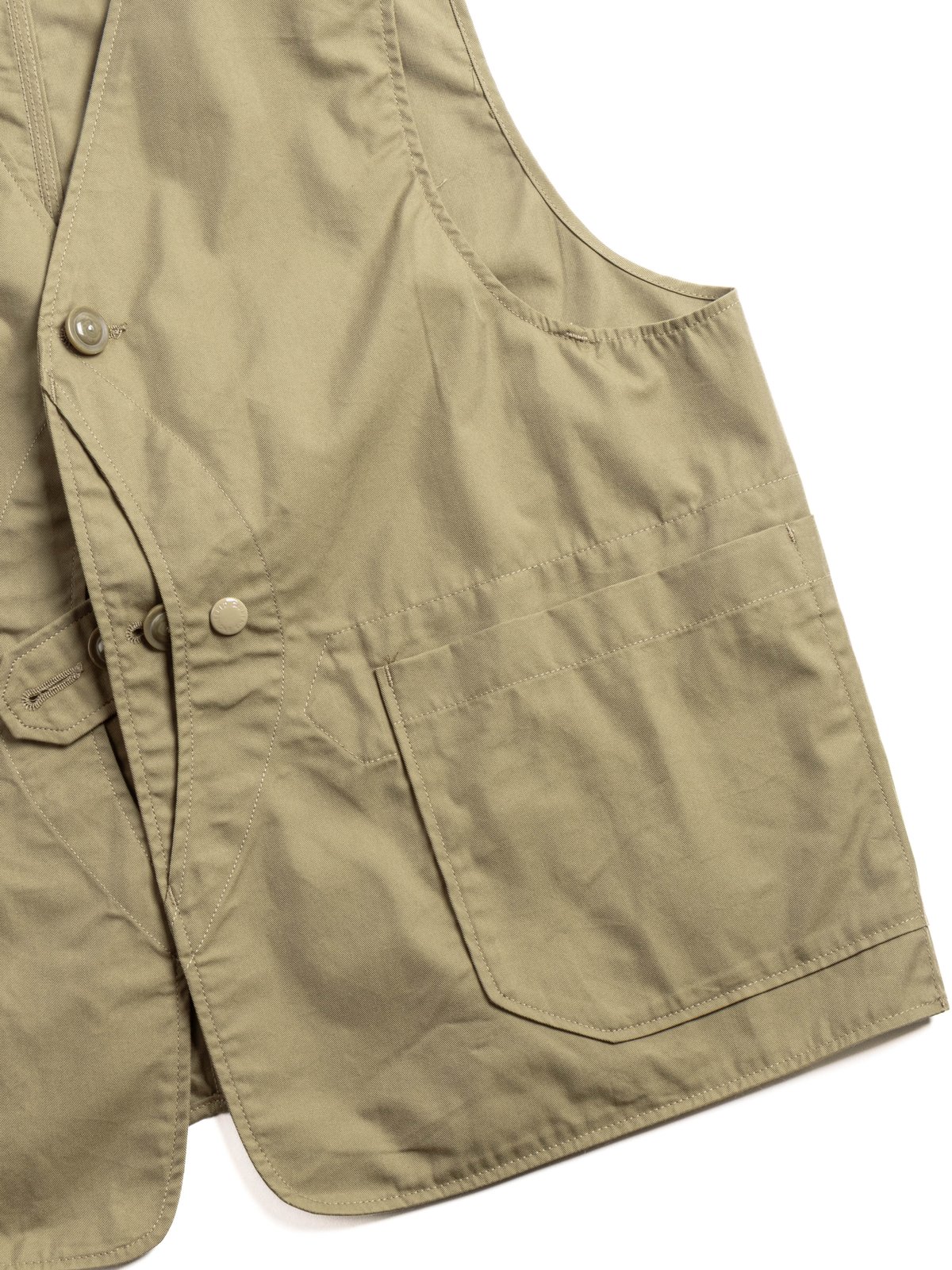 UPLAND VEST KHAKI LT WEIGHT NYCO TWILL  - Image 4