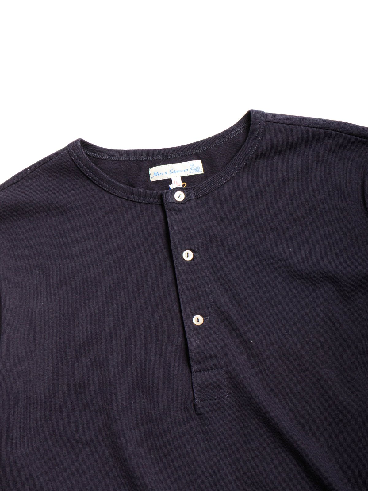 GOOD ORIGINALS 207 SHORT SLEEVE HENLEY MIDNIGHT - Image 2