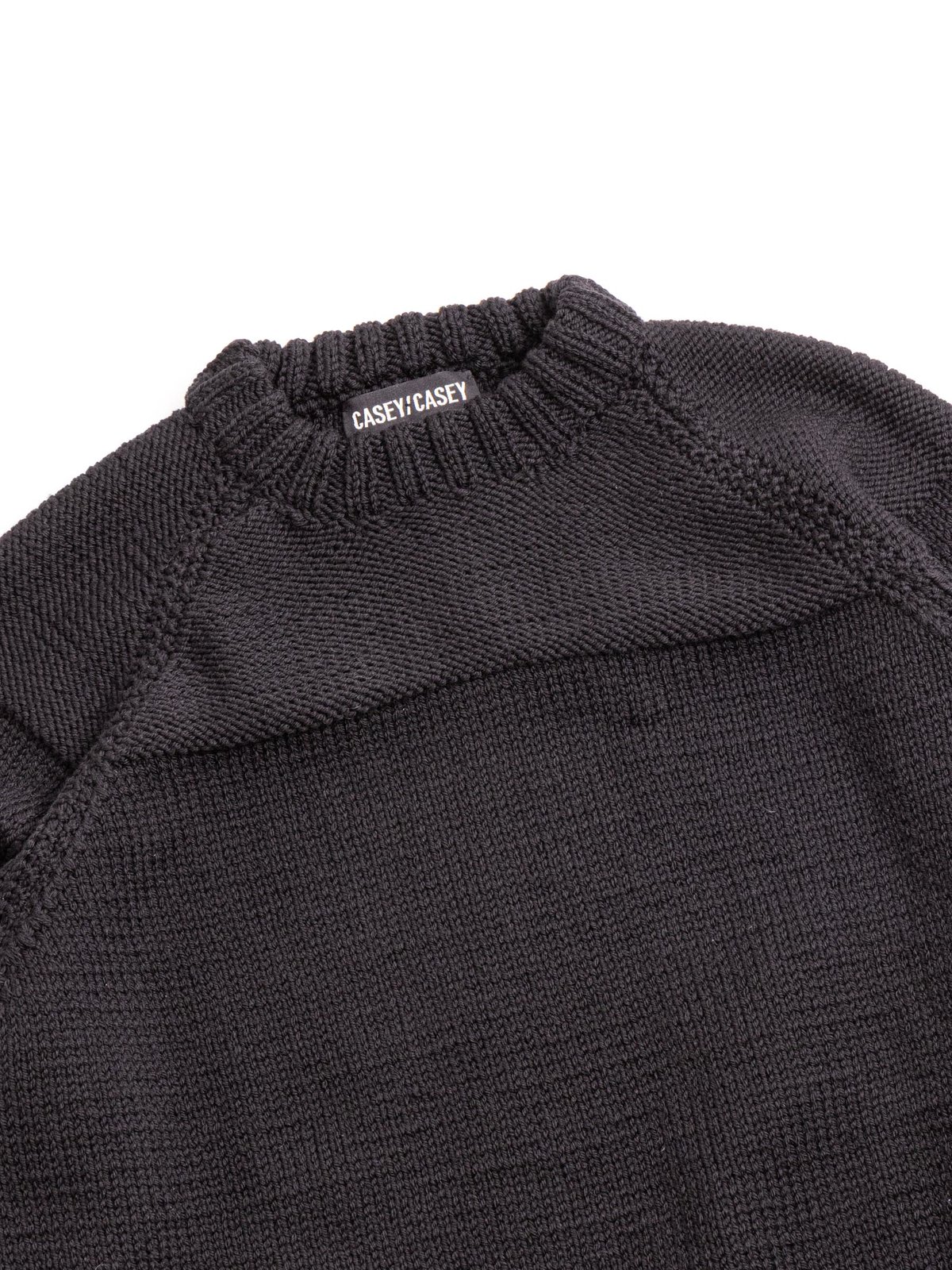 MIX STITCH JUMPER BLACK WOOLY by CASEY CASEY The Bureau Belfast The Bureau Belfast