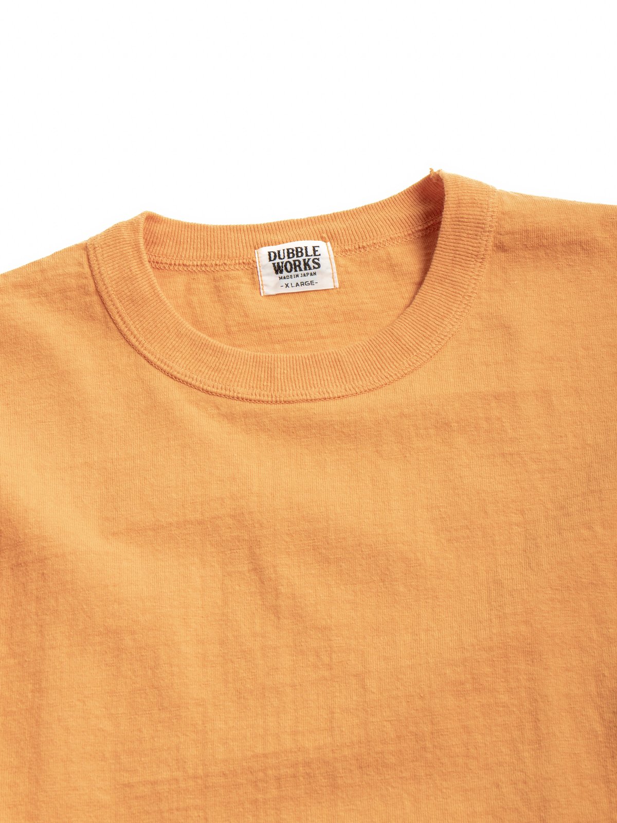(LOT 55001) 7.7OZ MID WEIGHT L/S TEE FADE ORANGE - Image 2