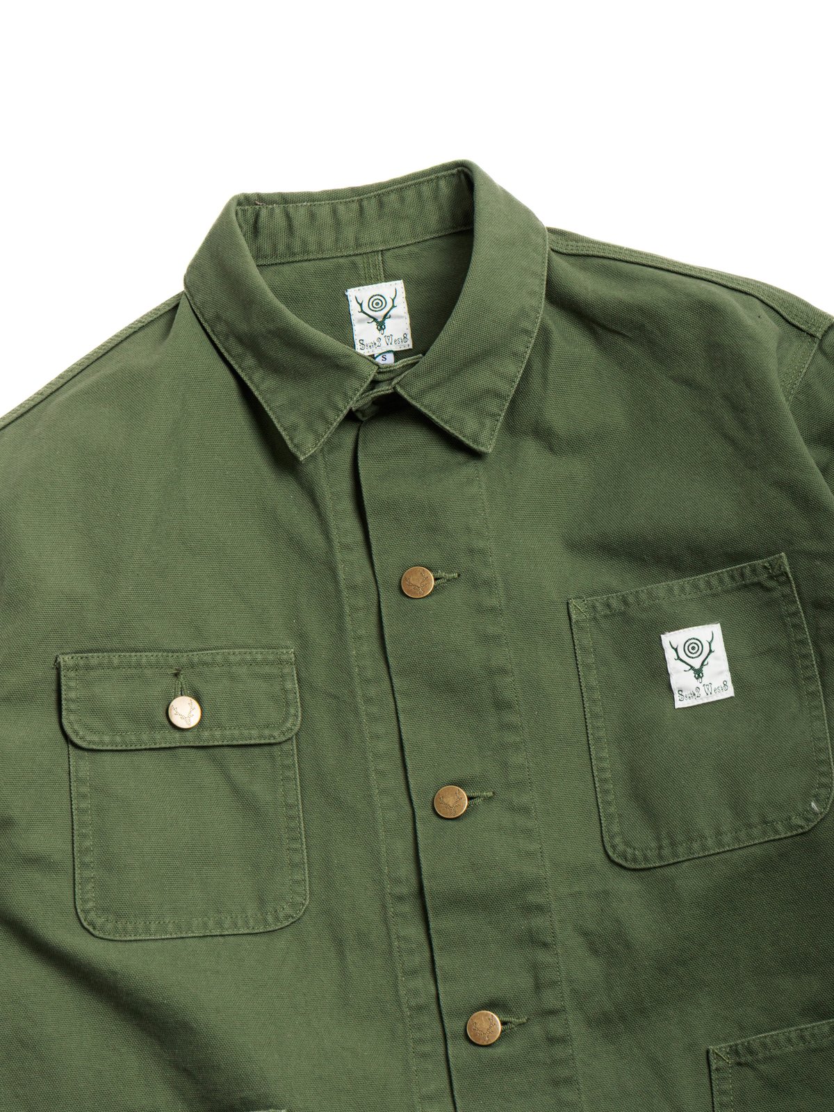 COVERALL 11.5oz COTTON CANVAS MOSS GREEN - Image 2