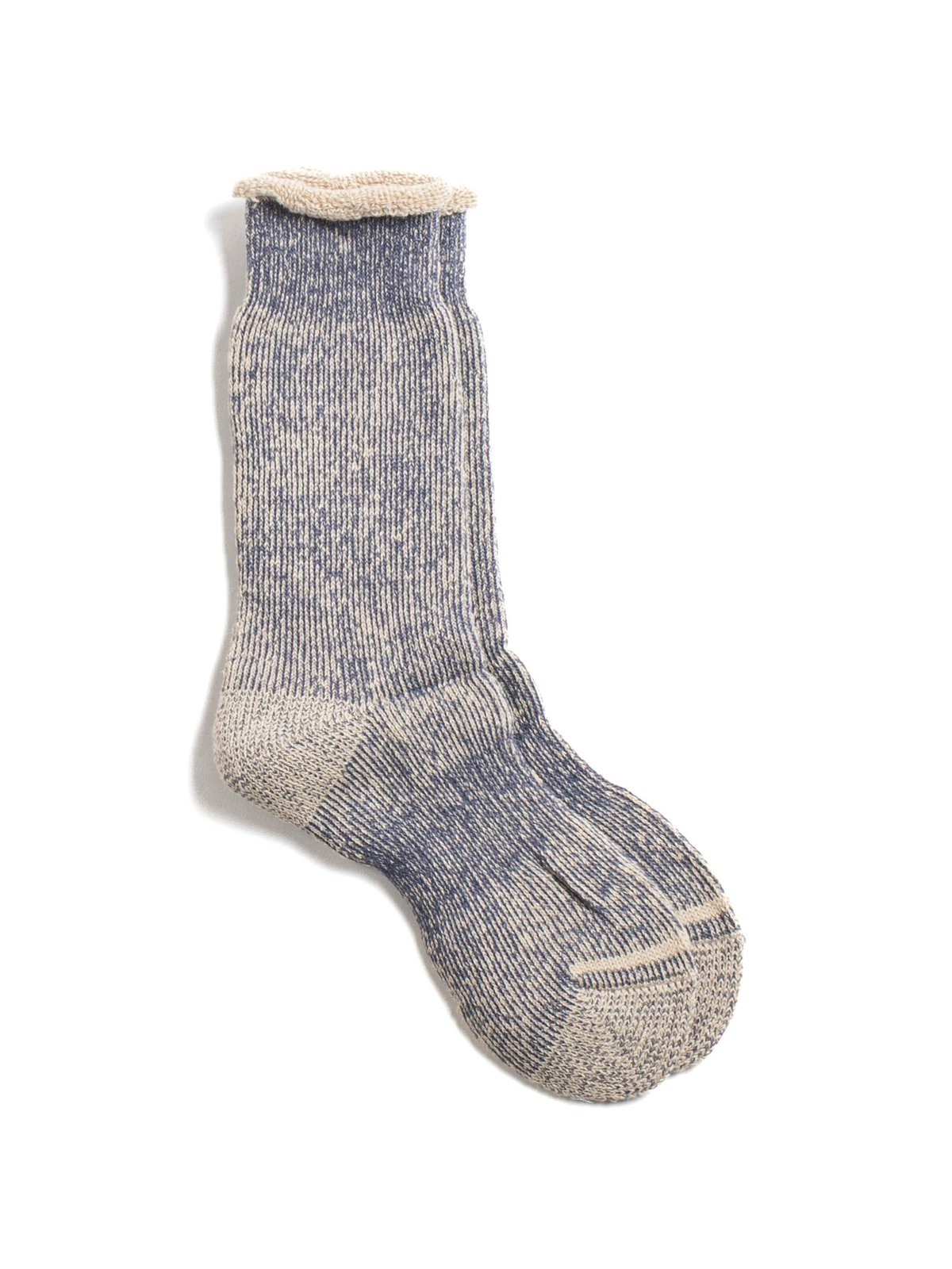 HEMP THICK PILE CREW NAVY MELANGE - Image 2