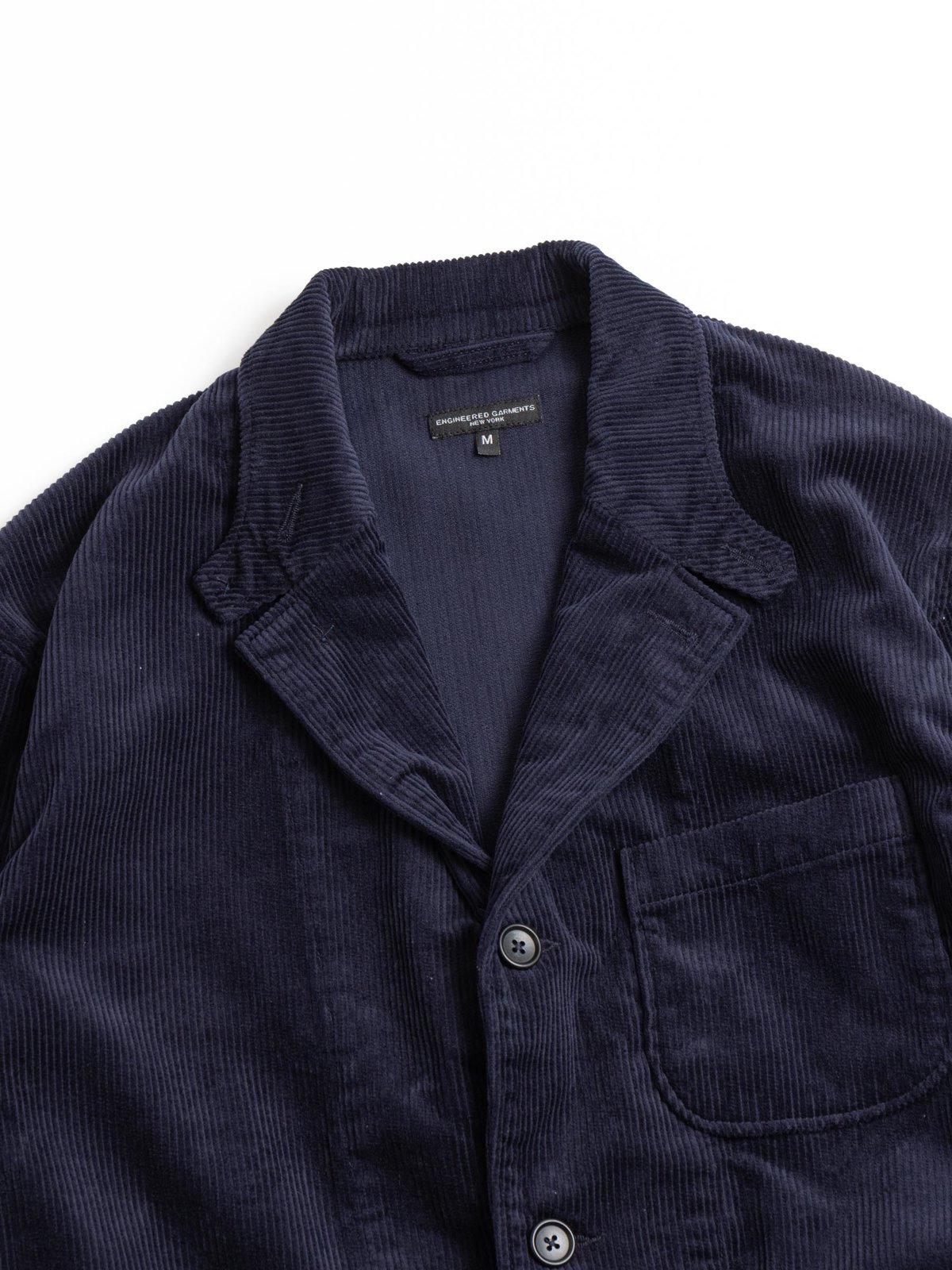 LOITER JACKET NAVY COTTON 8W CORDUROY by Engineered Garments – The