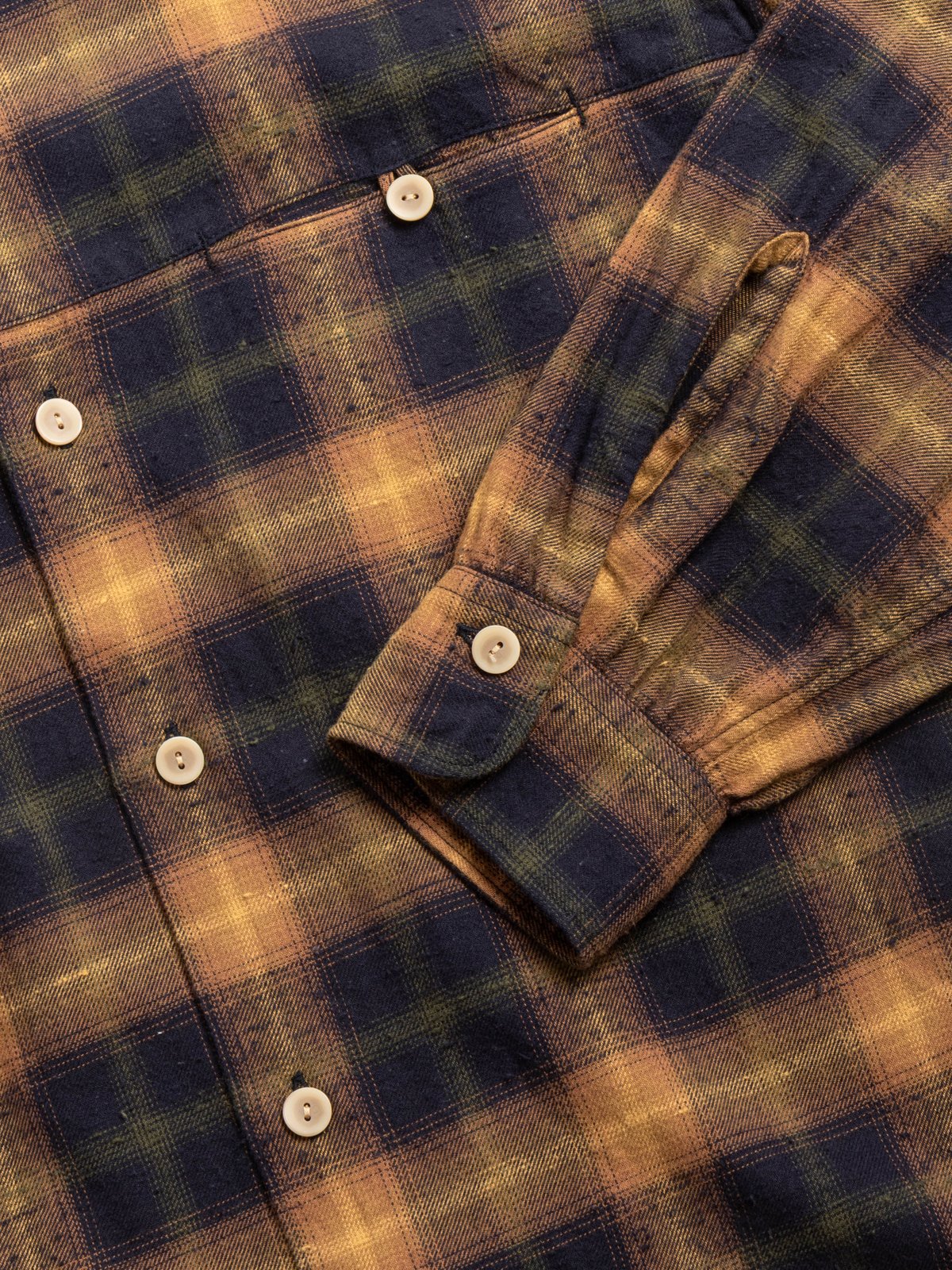 (SV–SH–025) OPEN–NECKED SHIRT MUSTARD - Image 3