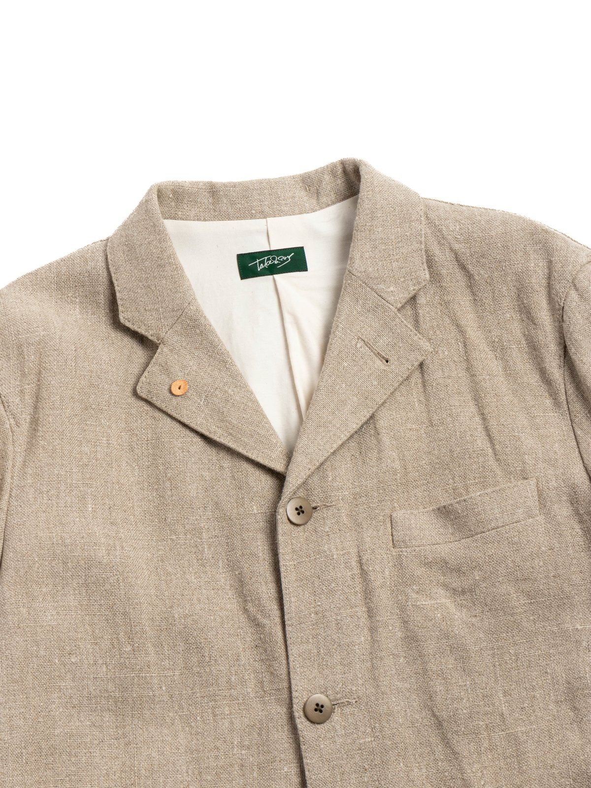 8 LINEN FARMER&rsquo;S No,1 JACKET NATURAL - Image 2