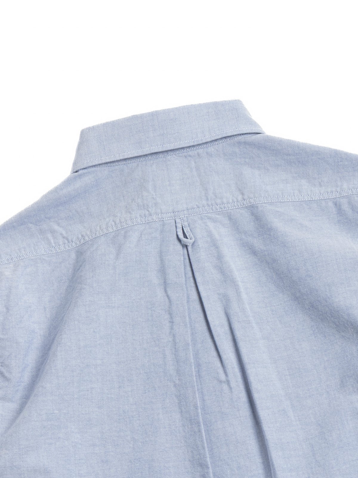 ROUND COLLAR P.O SHIRT L/S OXFORD BLUE - Image 4
