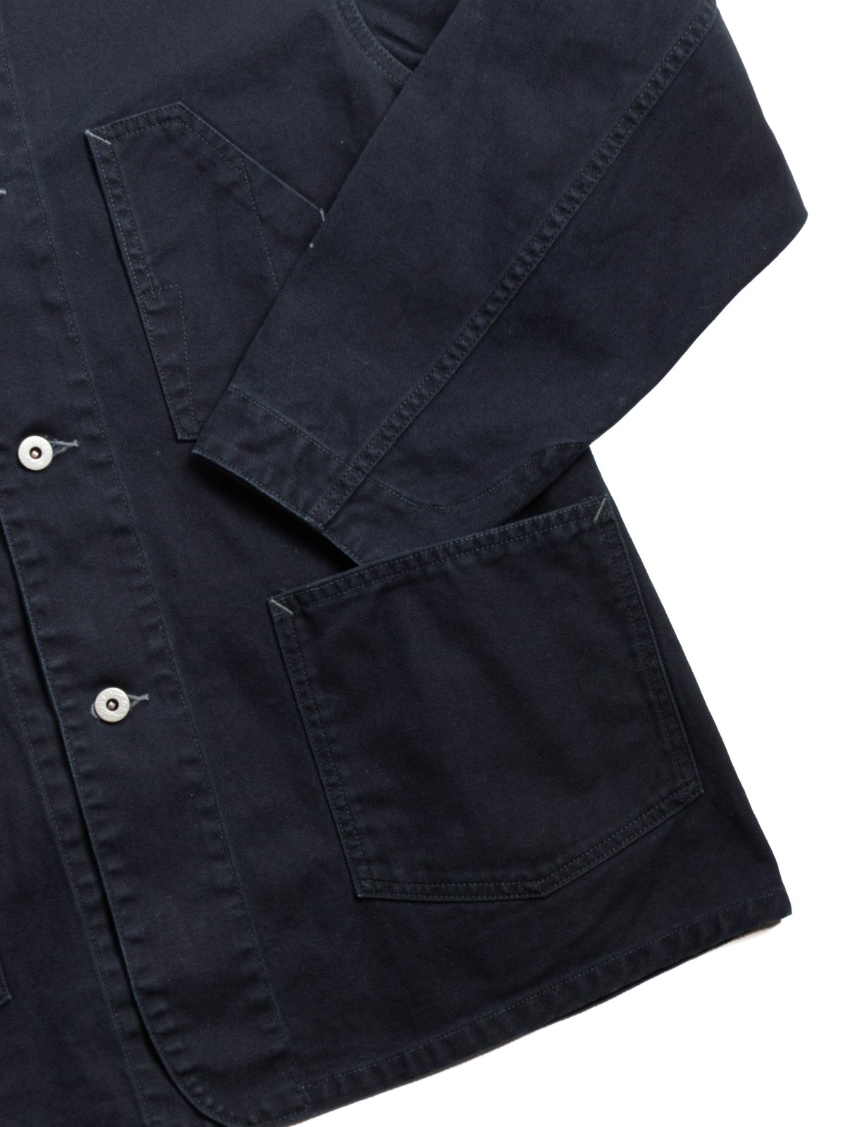 (1101&ndash;SN) NO.1 JACKET / COTTON SERGE / NAVY STONE BIO WASH - Image 3