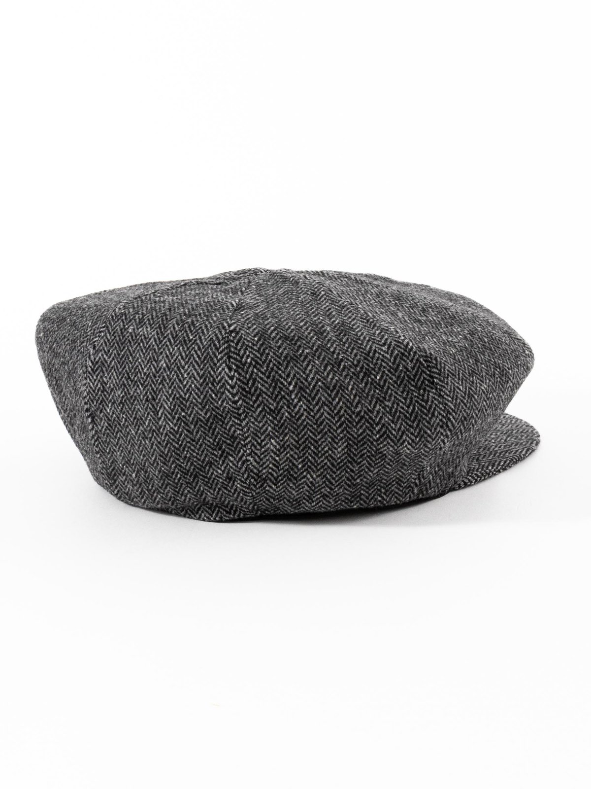 NEWSBOY CAP GREY HERRINGBONE - Image 4