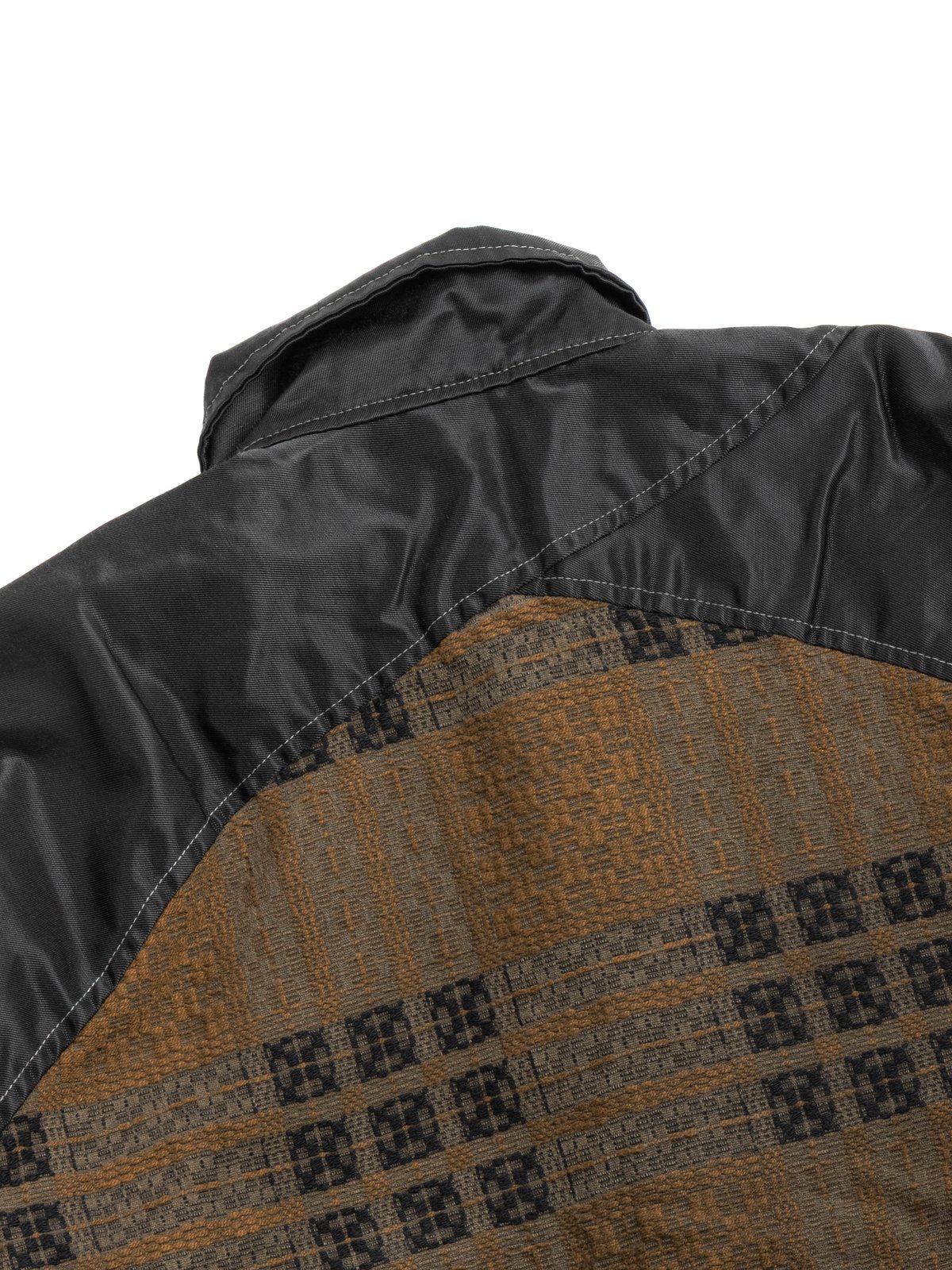 MALA REVERSIBLE JACKET FLIGHT NYLON & COTTON COVERLET SHALE - Image 4
