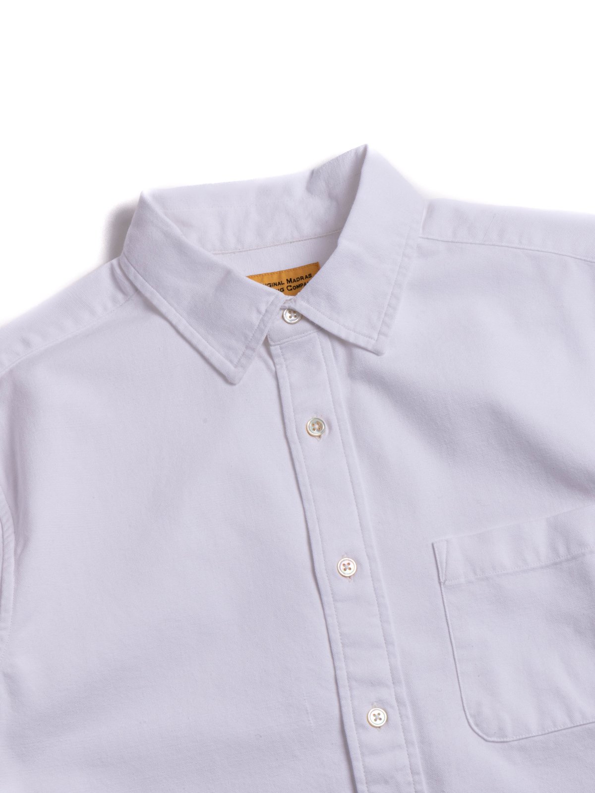 (OM45475.45) TBB HAND WOVEN 7oz TWO PLY OXFORD WEAVE STRAIGHT HEM SHIRT - Image 2