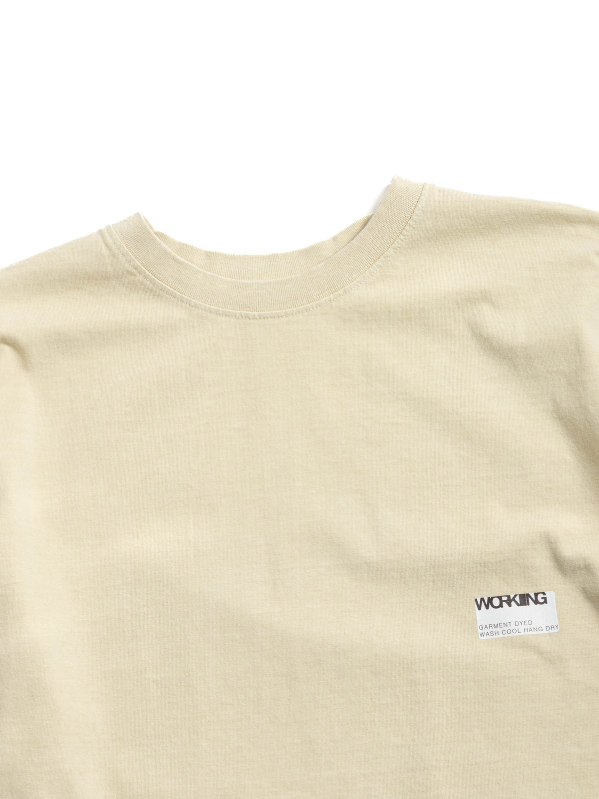 WORKING S/S STICKER T ORGANIC COTTON JERSEY YEAST - Image 1