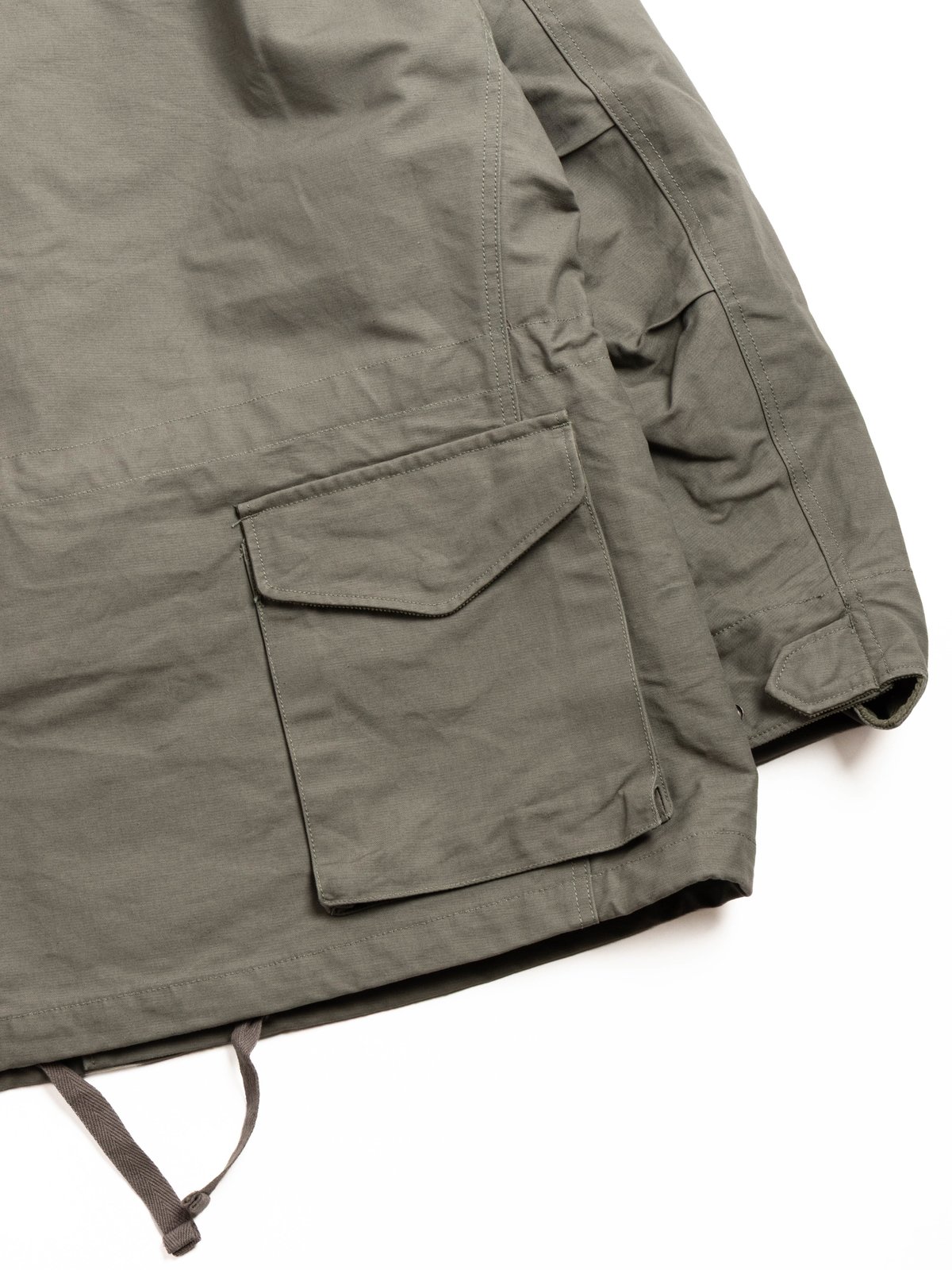 M65 FIELD JACKET / OLIVE COTTON DOUBLE CLOTH - Image 4