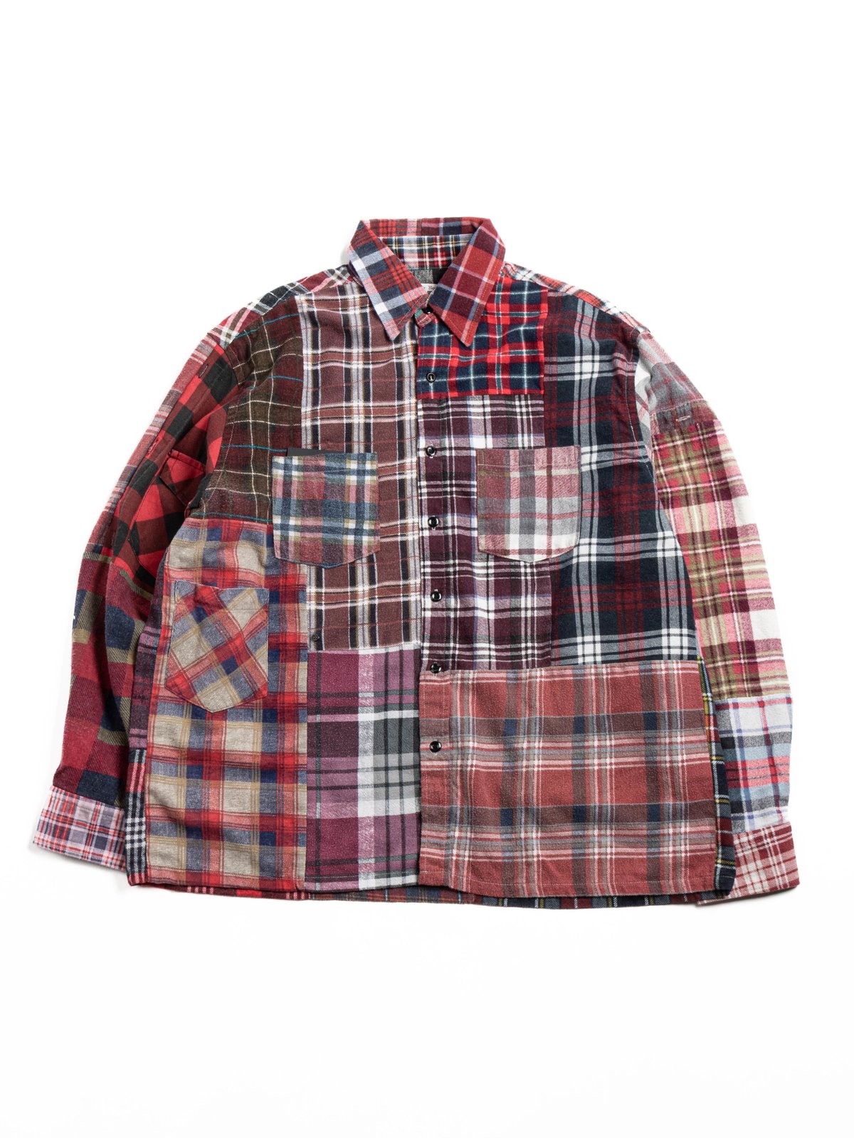 REBUILD by NEEDLES FLANNEL SHIRT STRAIGHT HEM SHIRT ASSORTED 1C - Image 1