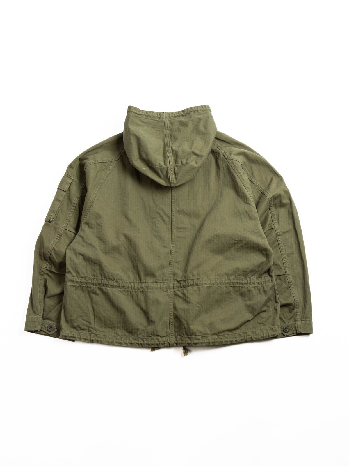 H.UNIT HBT HOODED JACKET (UW) KHAKI - Image 7