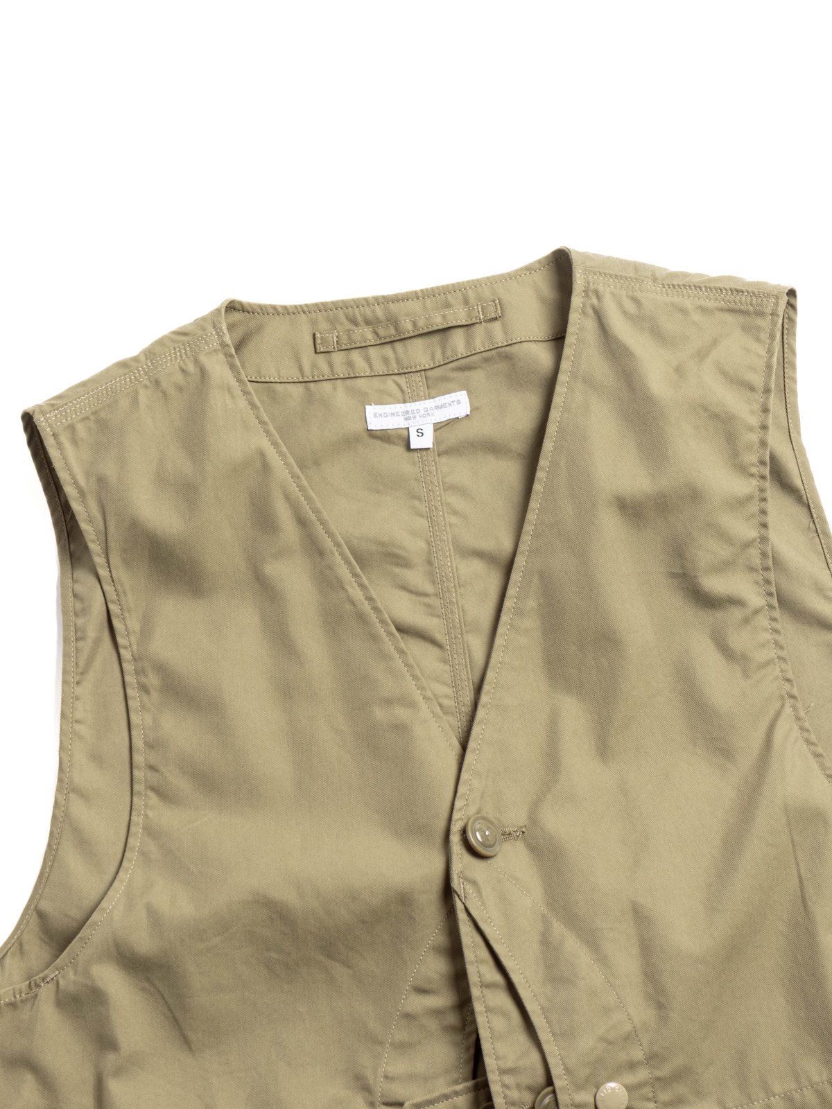 UPLAND VEST KHAKI LT WEIGHT NYCO TWILL  - Image 2