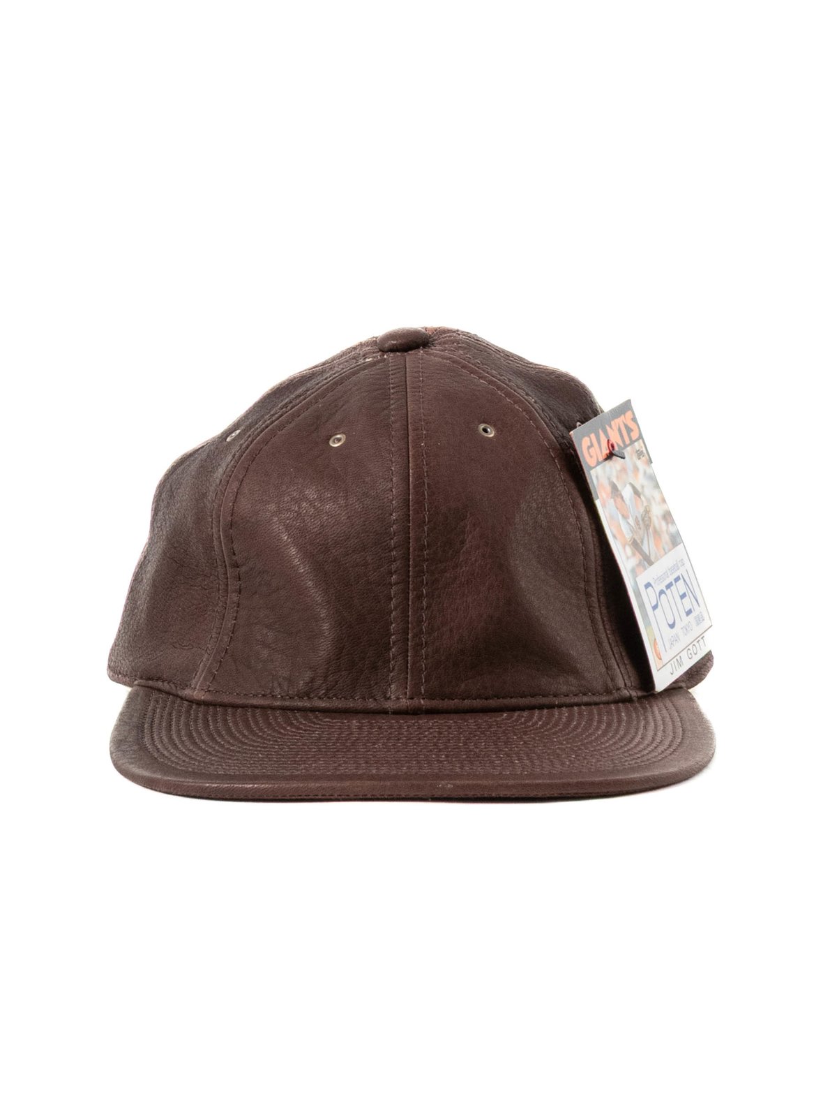 POTEN DEERSKIN CAP BROWN LEATHER  - Image 1