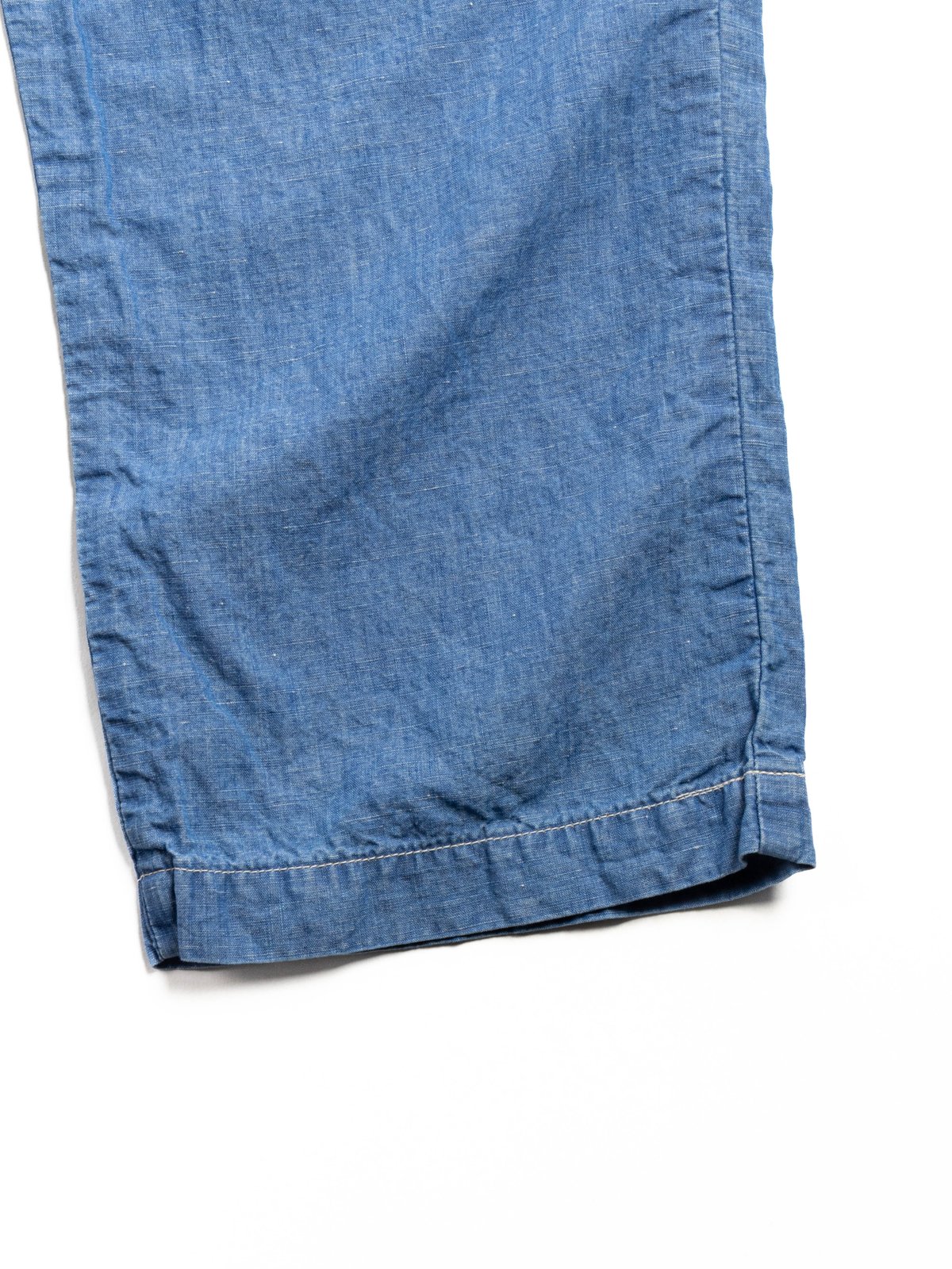 (SV&ndash;PT&ndash;013) C/L CHAMBRAY TAPERED 2TUCK PANT BLUE  - Image 3