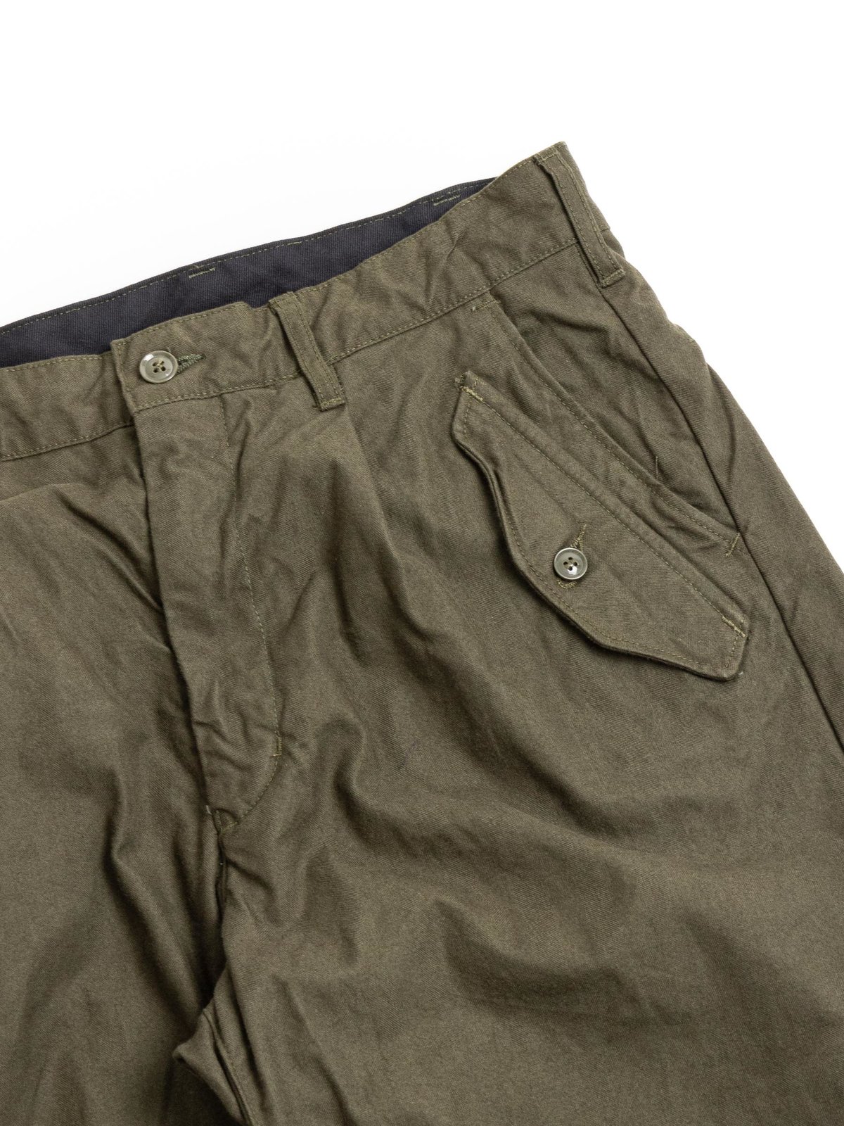 IAC PANT OLIVE COTTON BRUSHED HB - Image 3