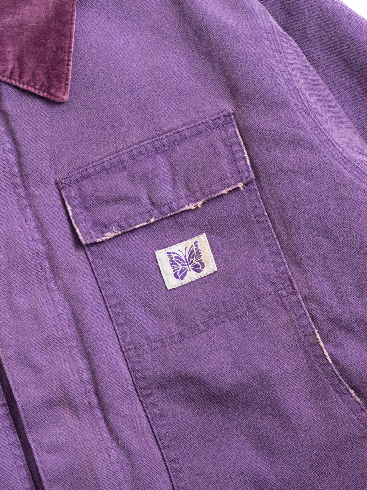 NEEDLES LUMBERJACK COAT 11OZ COTTON PURPLE - Image 3