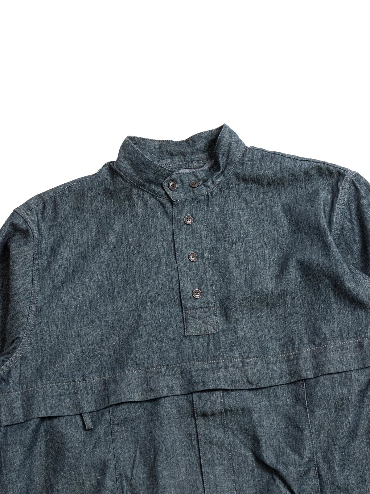 TAKIBI LIGHT DENIM UTILITY PULLOVER INDIGO - Image 2